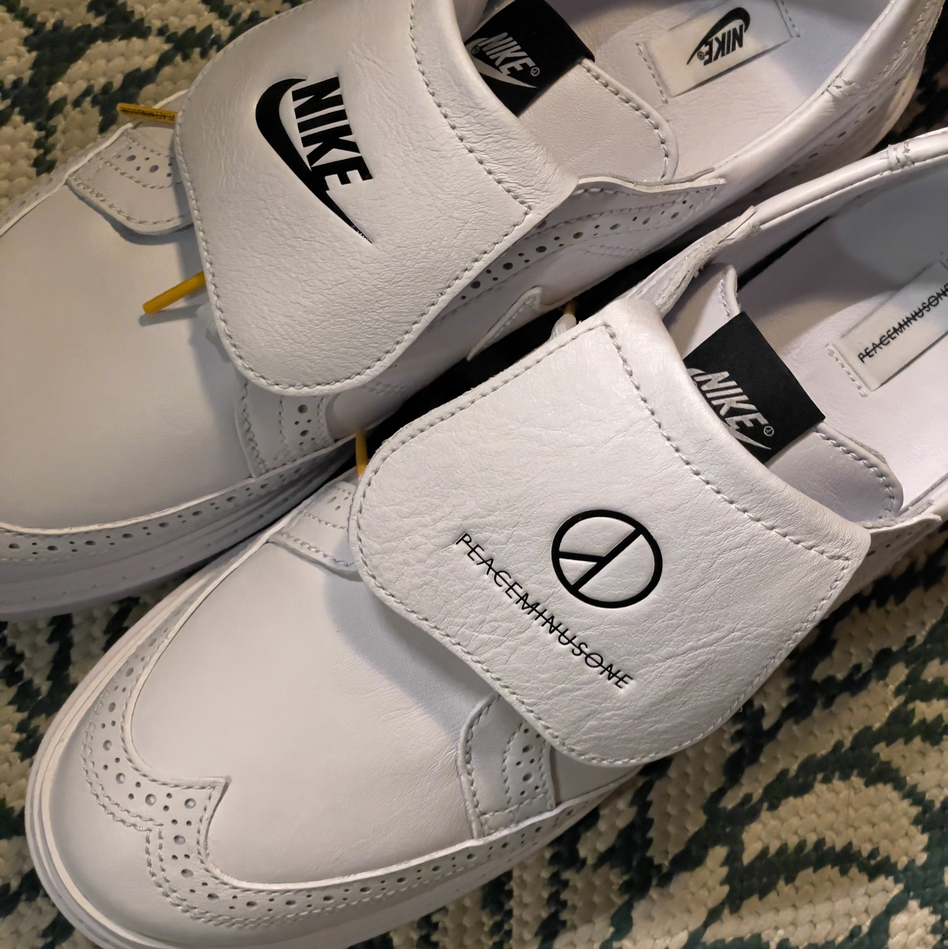 Nike x Peaceminusone Kwondo1 White 착용 스타일 - 3