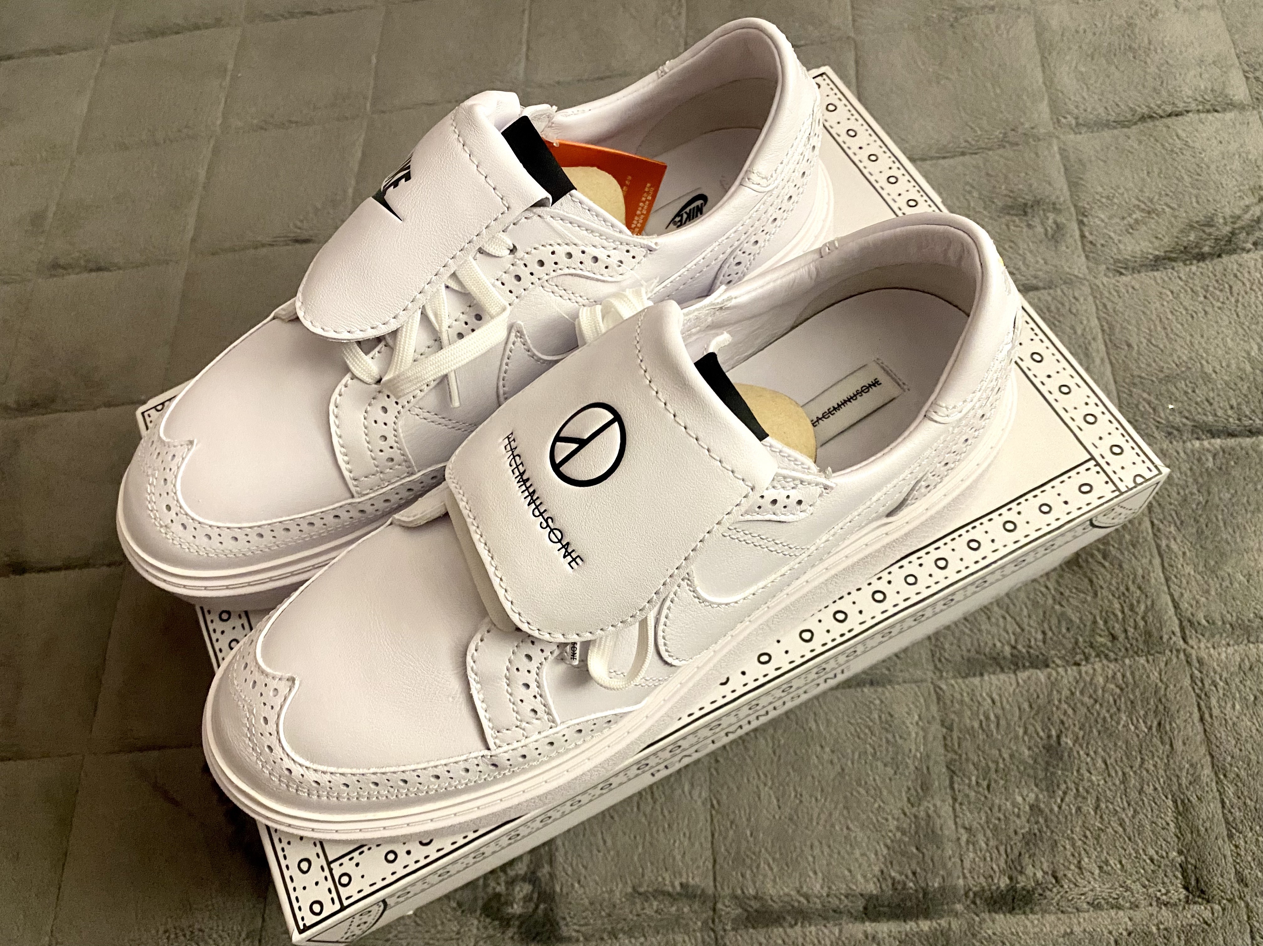 Nike x Peaceminusone Kwondo1 White 착용 스타일