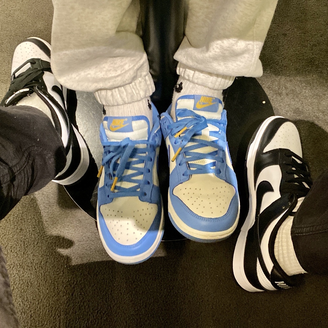 (W) Nike Dunk Low Coast, Nike Dunk Low Retro Black 착용 스타일