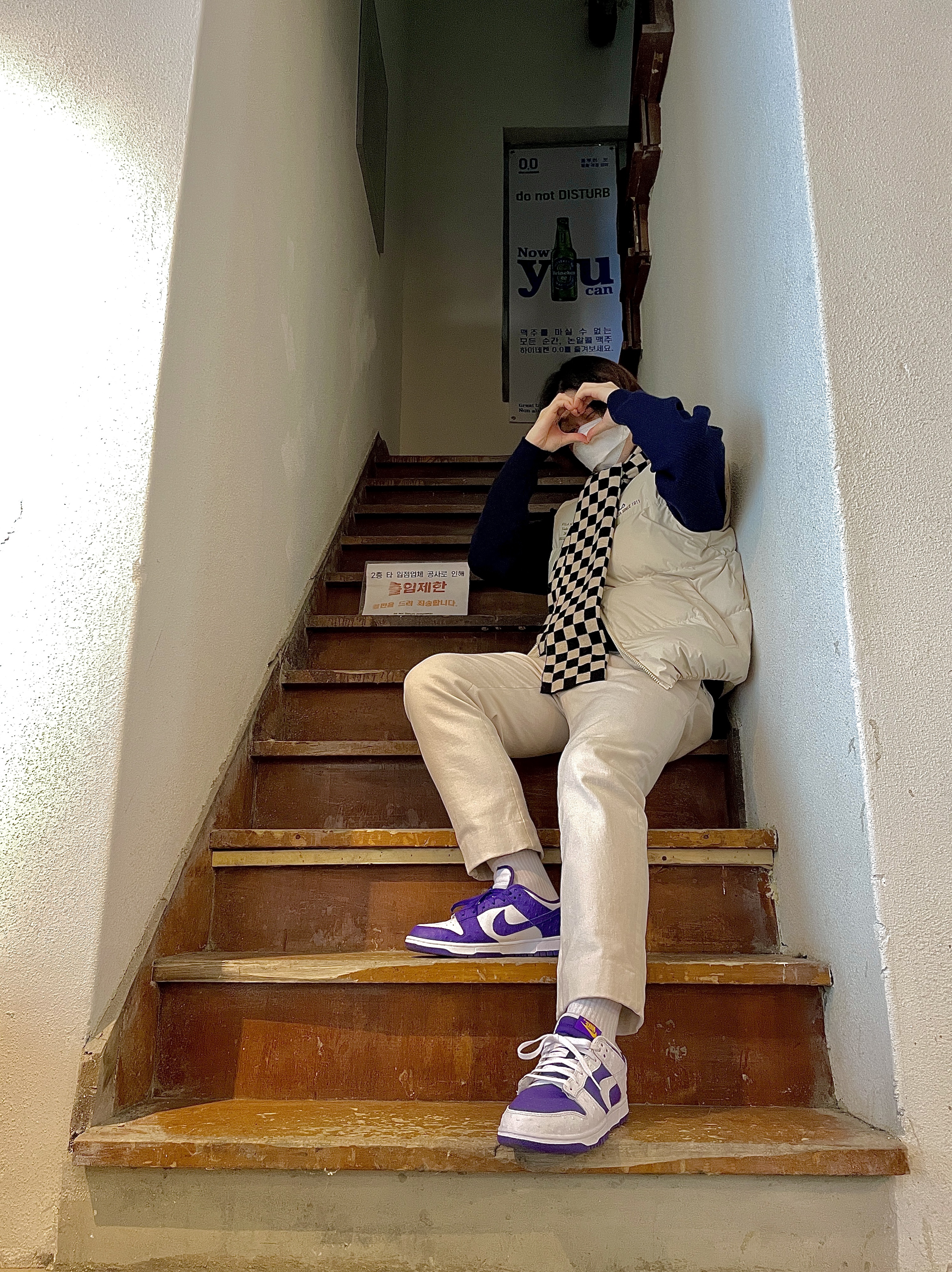 (W) Nike Dunk Low SE Flip 착용 스타일 - 1