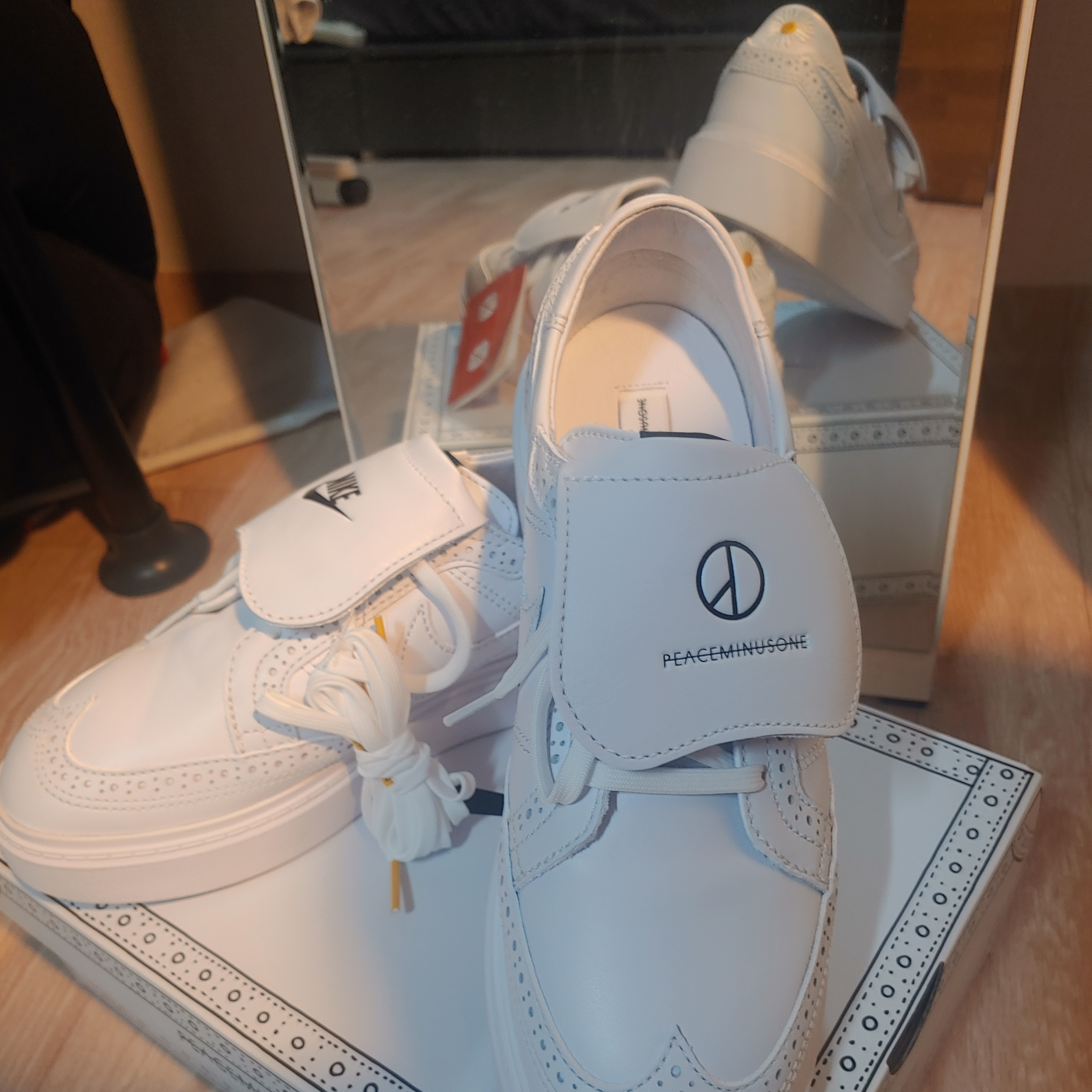 Nike x Peaceminusone Kwondo1 White 착용 스타일