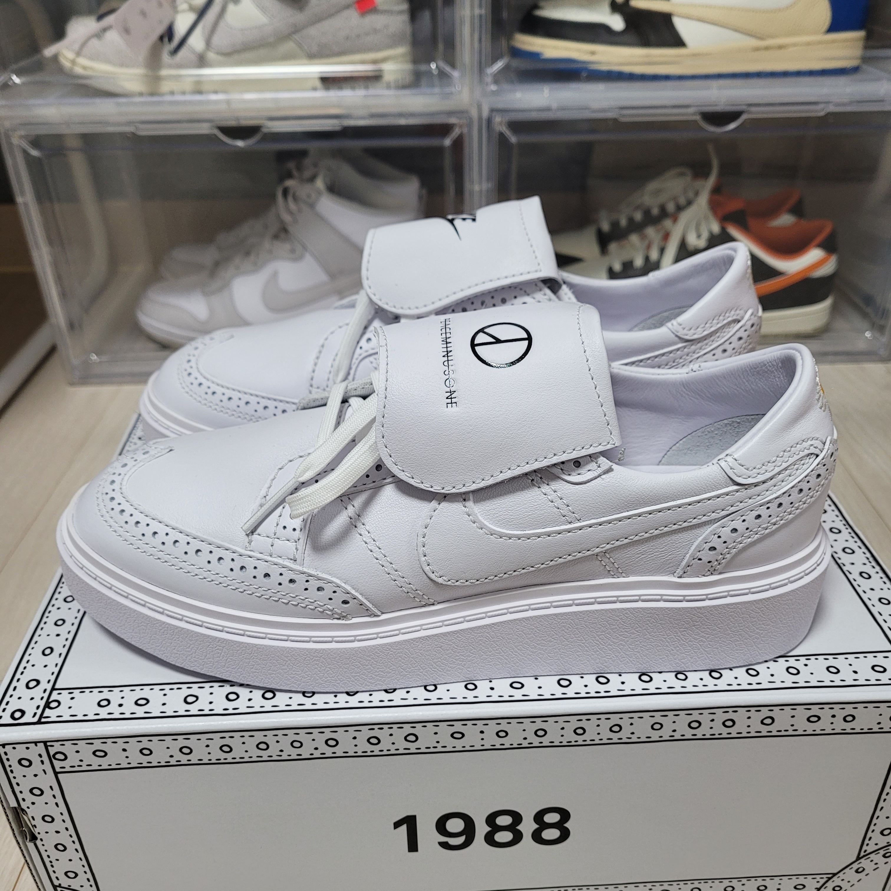Nike x Peaceminusone Kwondo1 White 착용 스타일 - 1