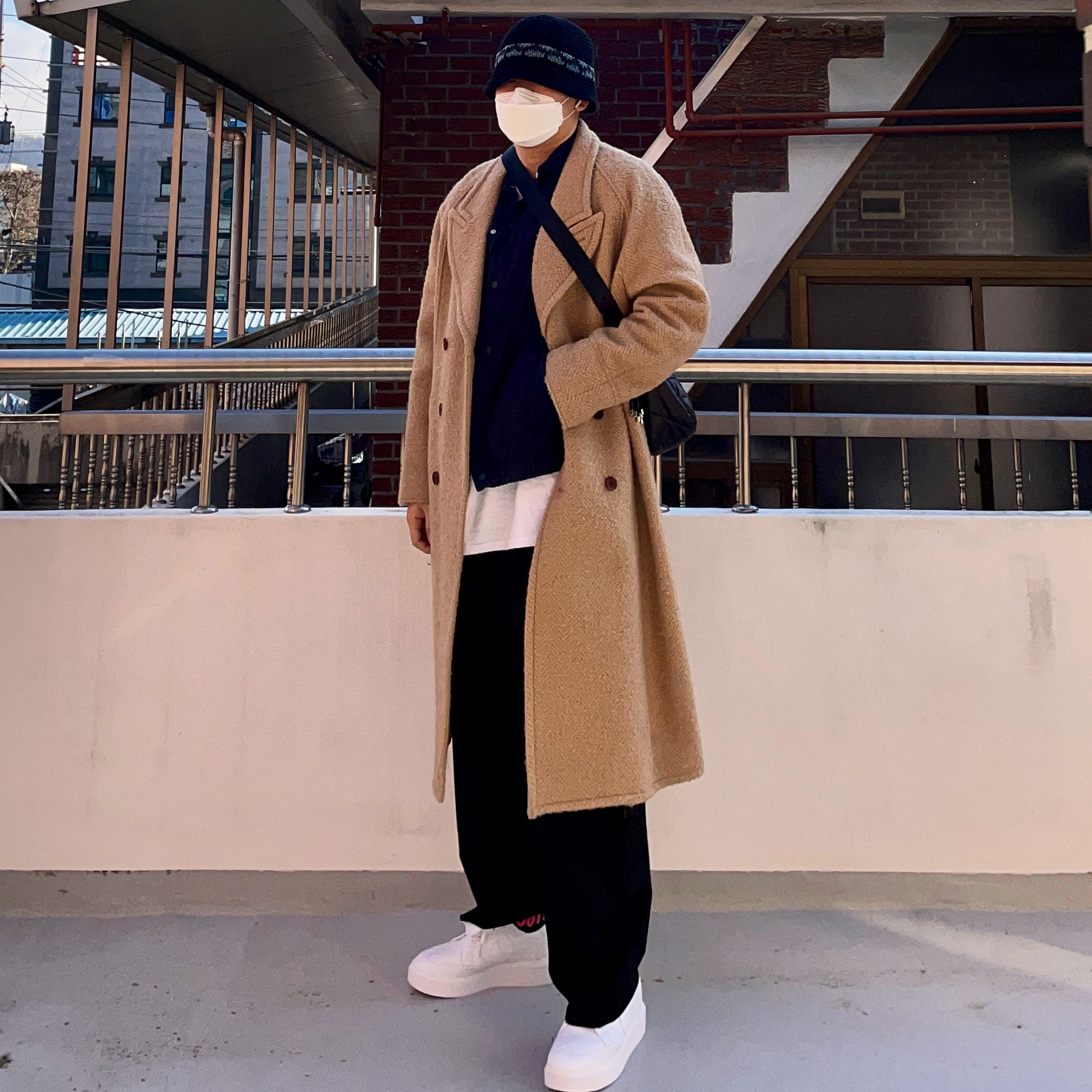 Nike x Peaceminusone Kwondo1 White 착용 스타일