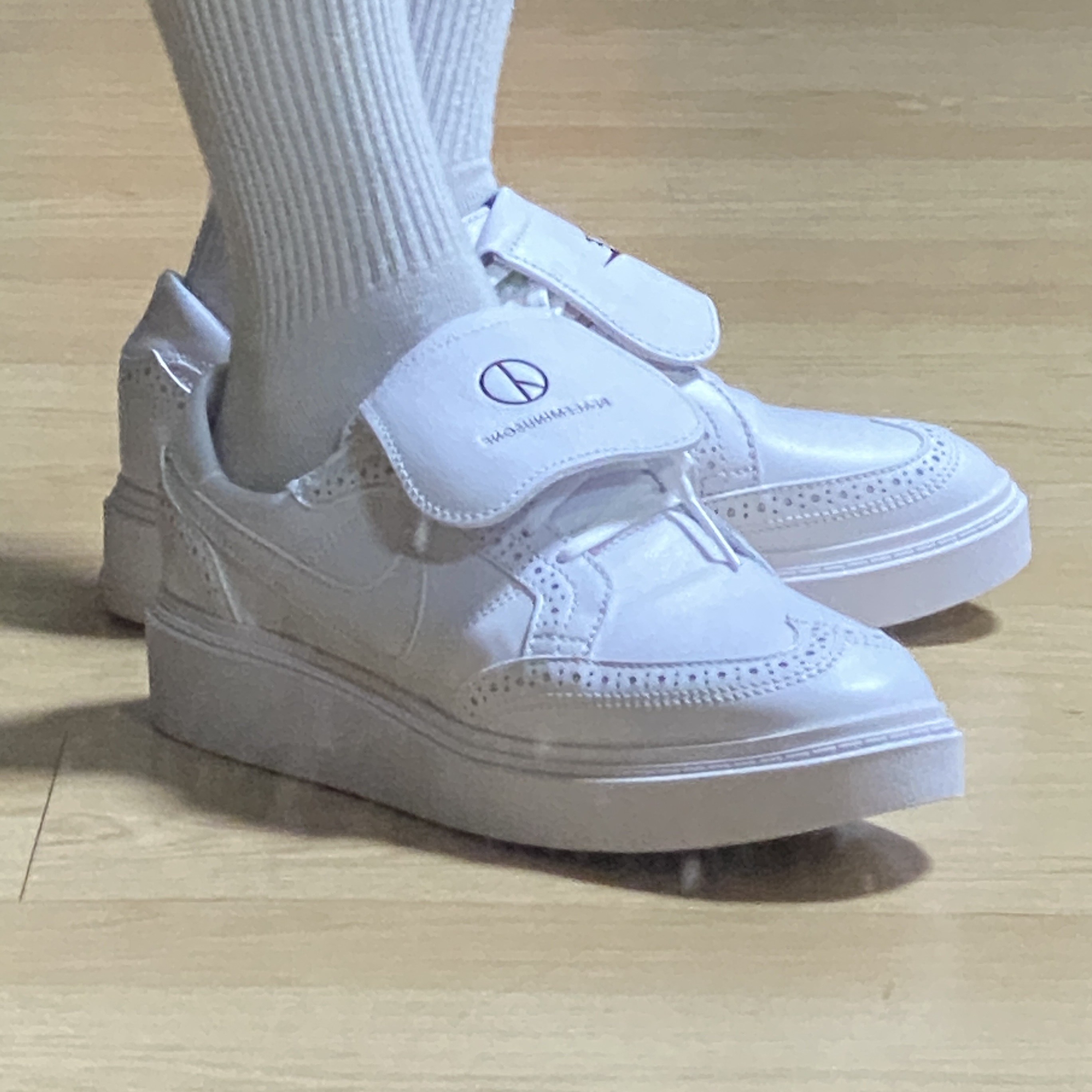 Nike x Peaceminusone Kwondo1 White 착용 스타일 - 1