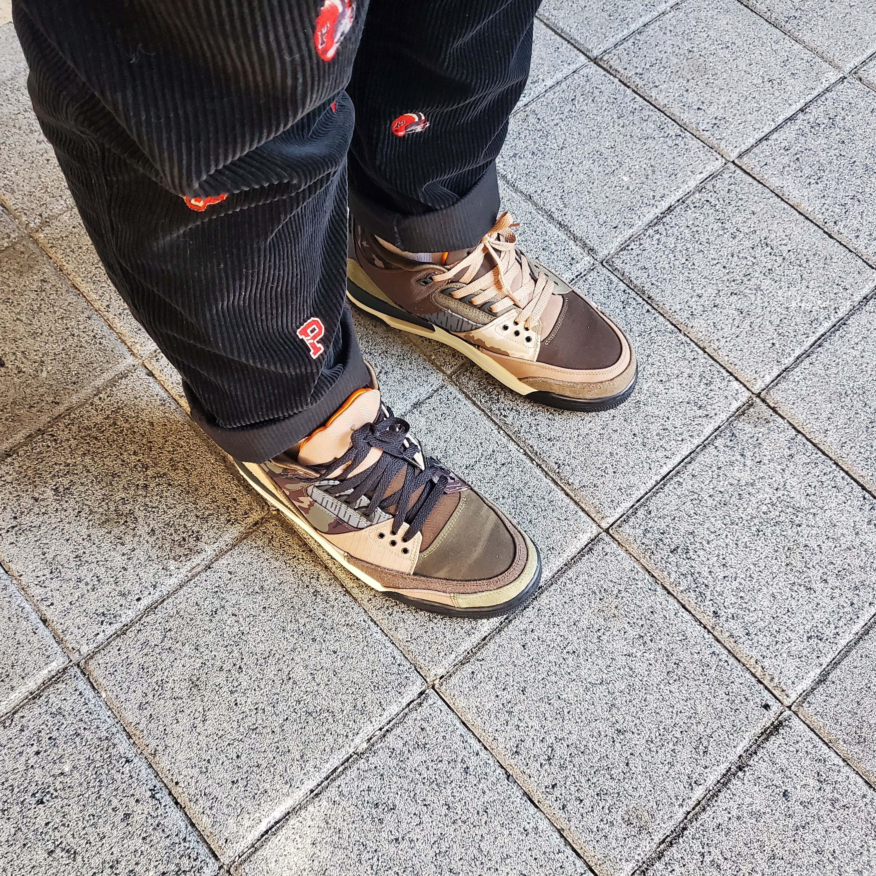 Jordan 3 Retro SE Patchwork 착용 스타일 - 1