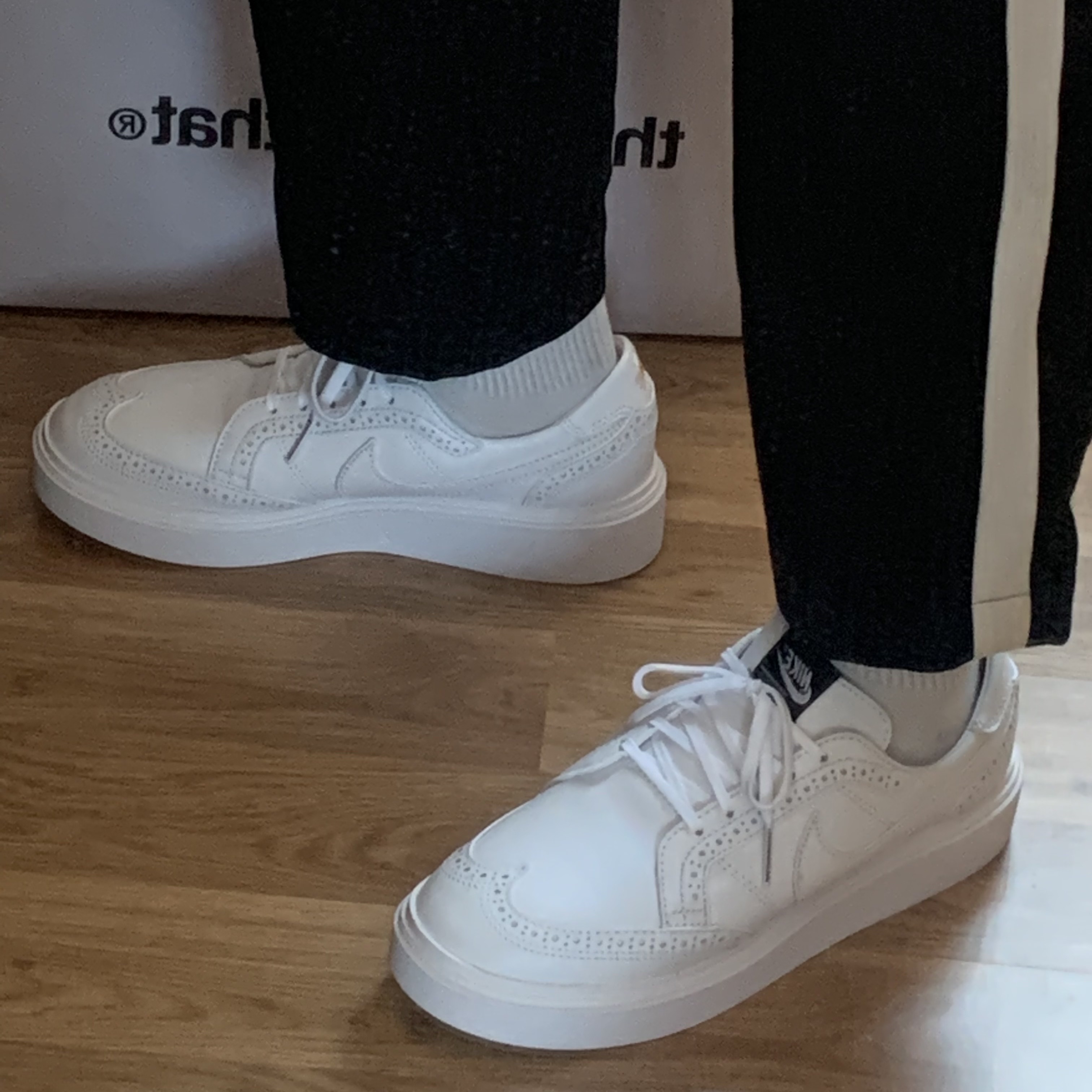 Nike x Peaceminusone Kwondo1 White 착용 스타일 - 1