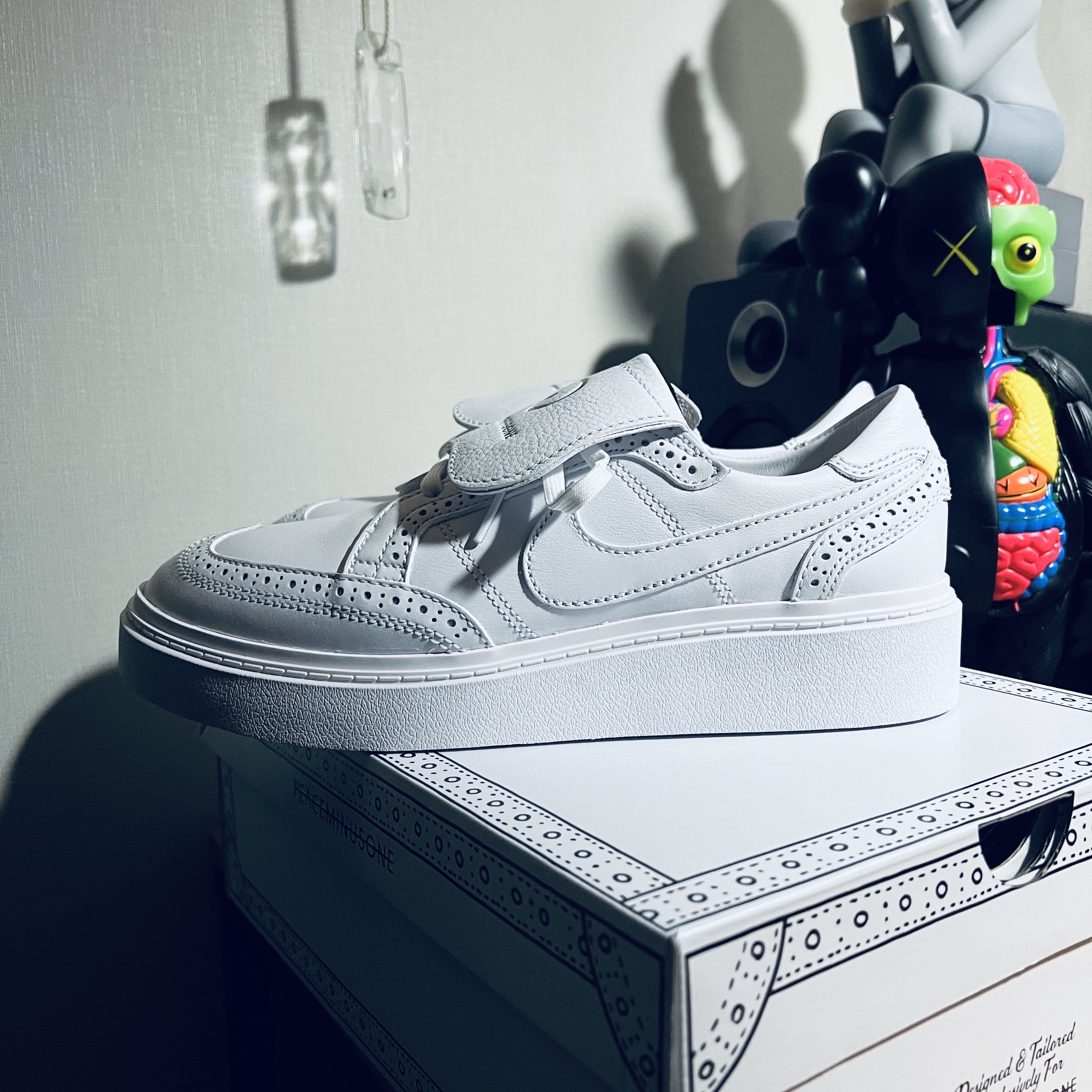Nike x Peaceminusone Kwondo1 White 착용 스타일 - 4