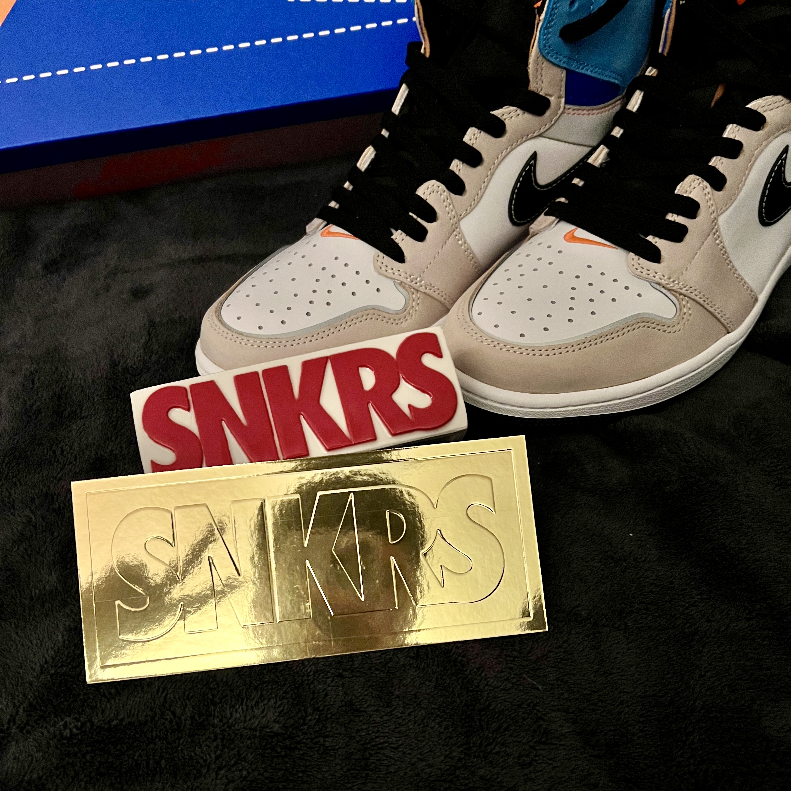 Nike x Sacai VaporWaffle Royal Fuchsia, Jordan 1 Retro High OG Prototype 착용 스타일 - 1