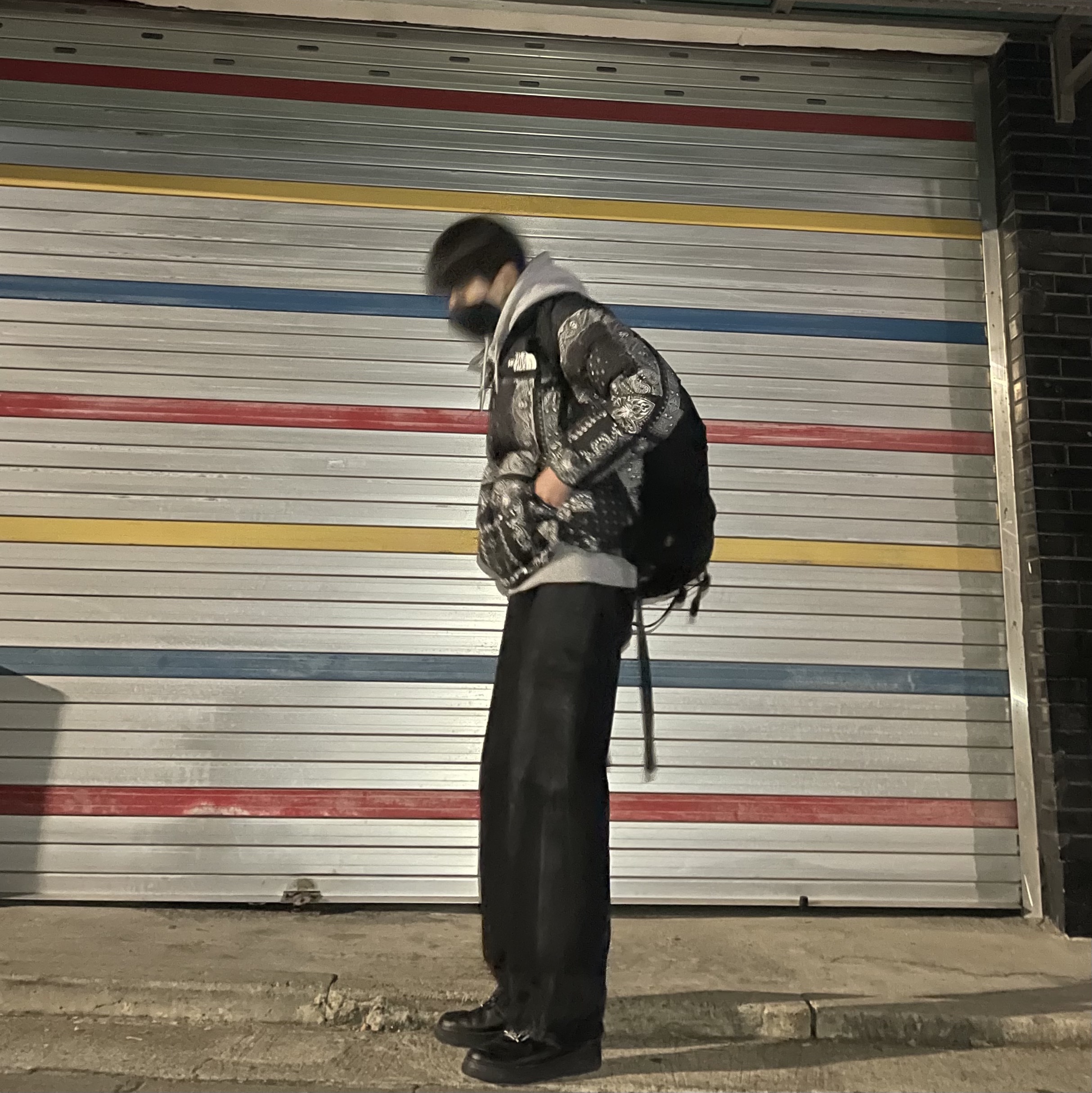 The North Face 1996 Novelty Nuptse Jacket Real Black - 21FW, Nike x Supreme Air Force 1 Low Black 착용 스타일 - 3