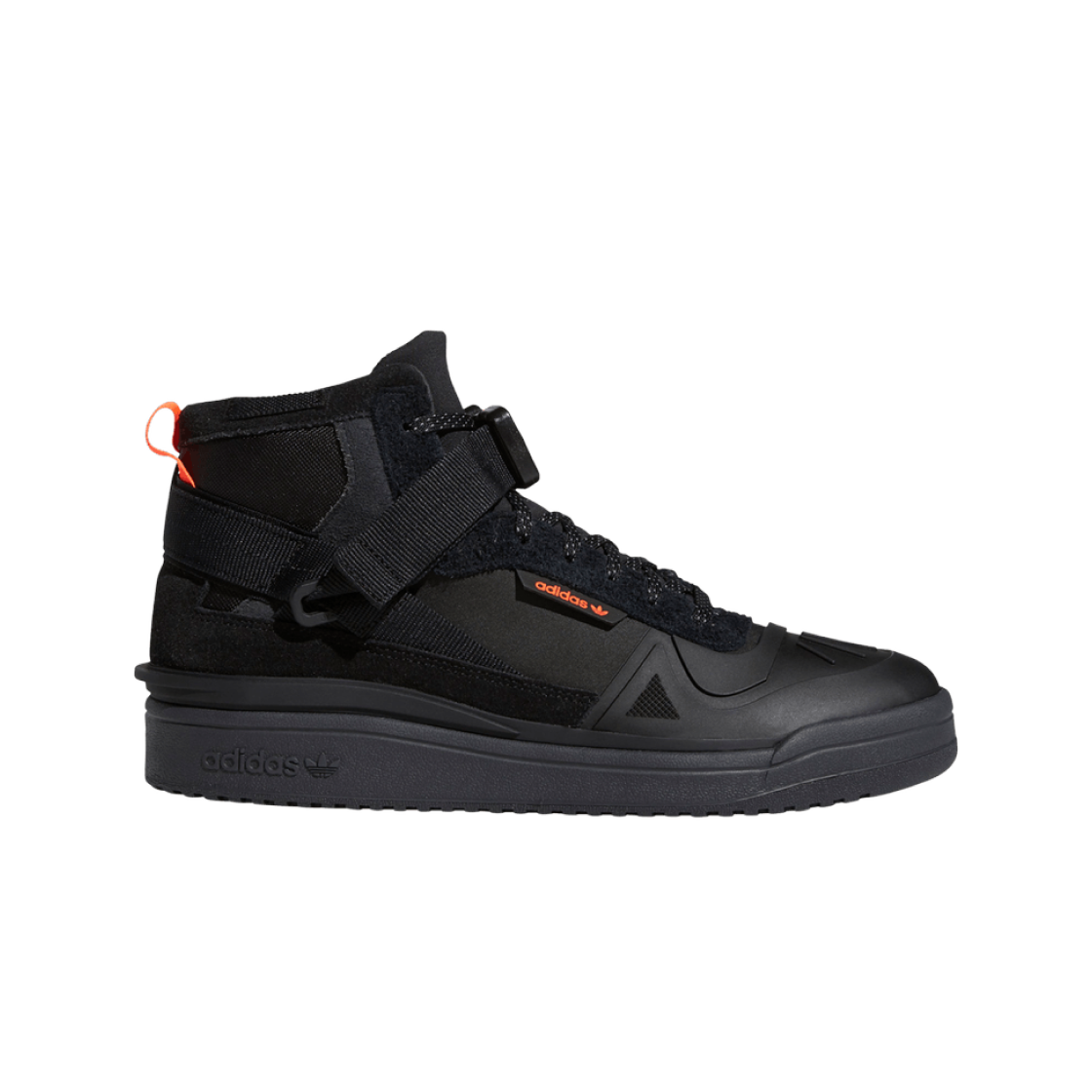 아디다스 포럼 하이 고어텍스 블랙 솔라레드(Adidas Forum Hi GTX Black Solar Red)