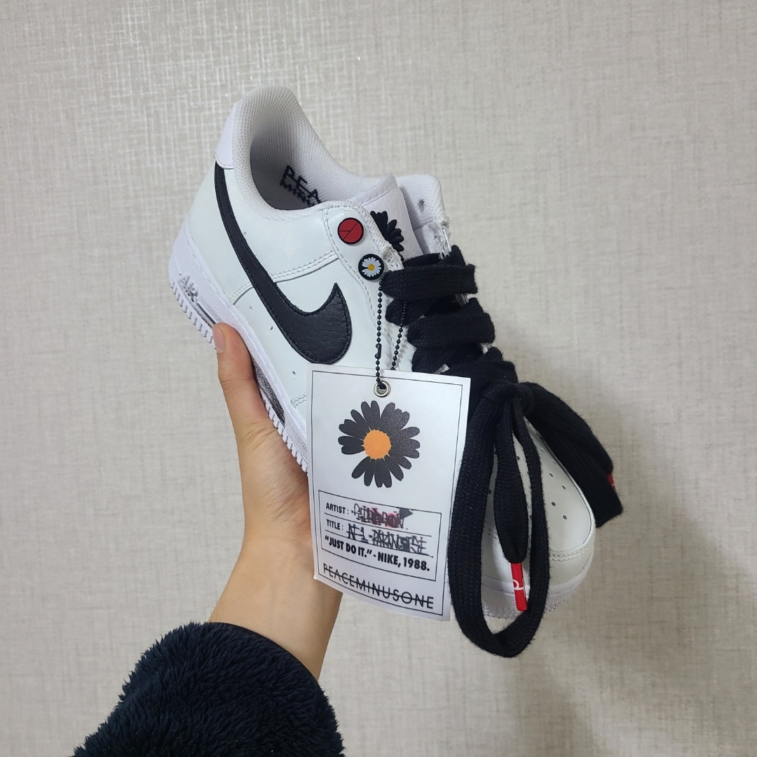 Nike x Peaceminusone Air Force 1 Low Para-Noise 2.0 착용 스타일 - 1