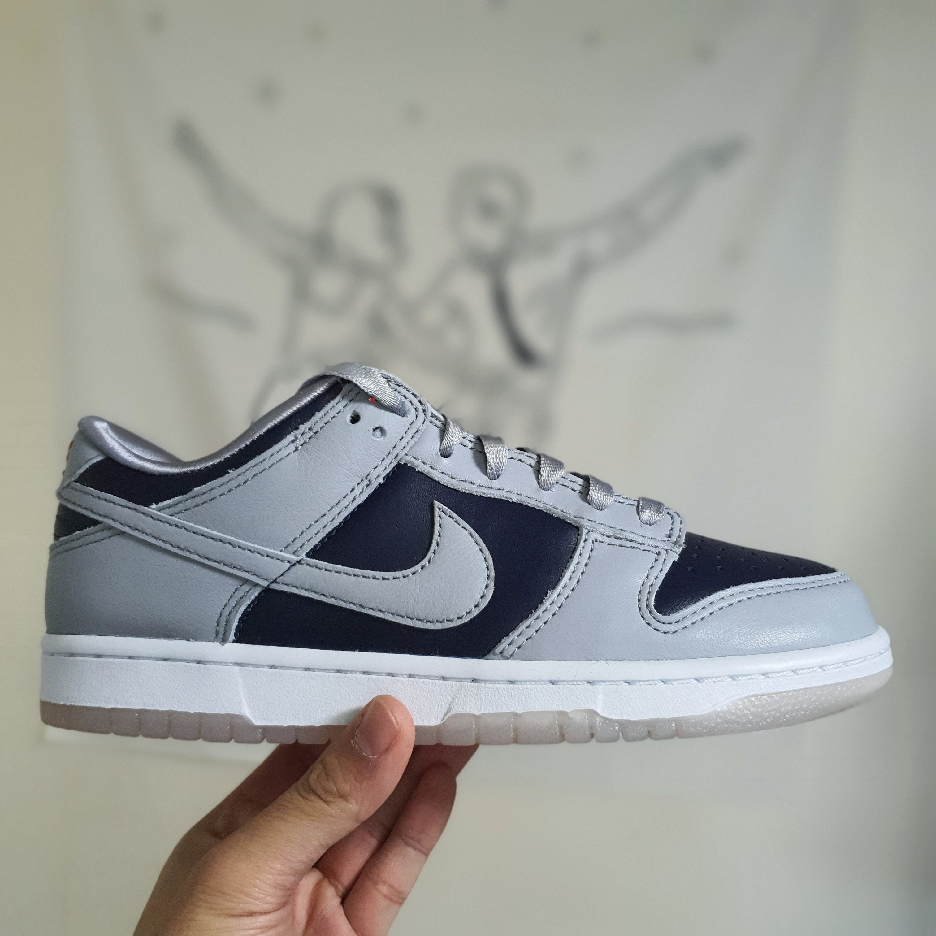 (W) Nike Dunk Low SP College Navy 착용 스타일 - 1