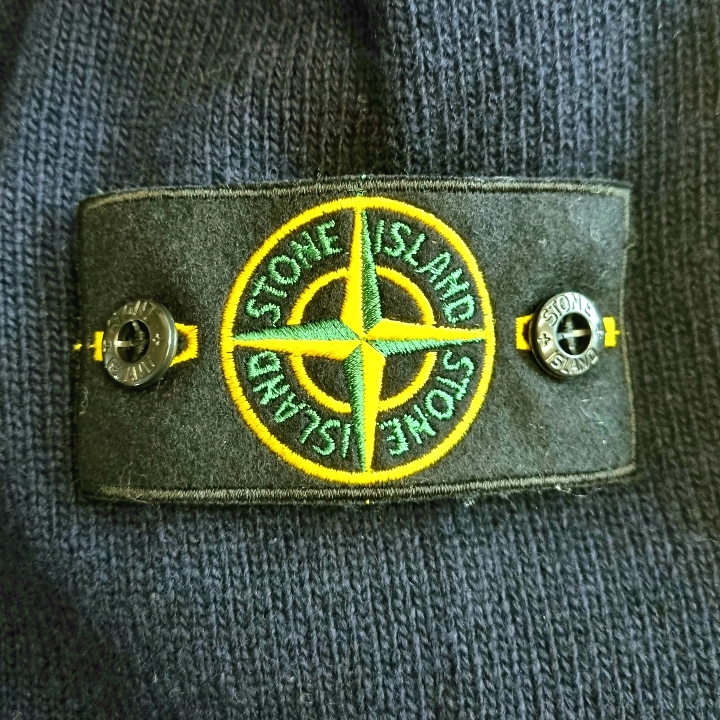 Stone Island 535A3 Lambswool Sweater Navy Blue - 21FW 착용 스타일 - 1