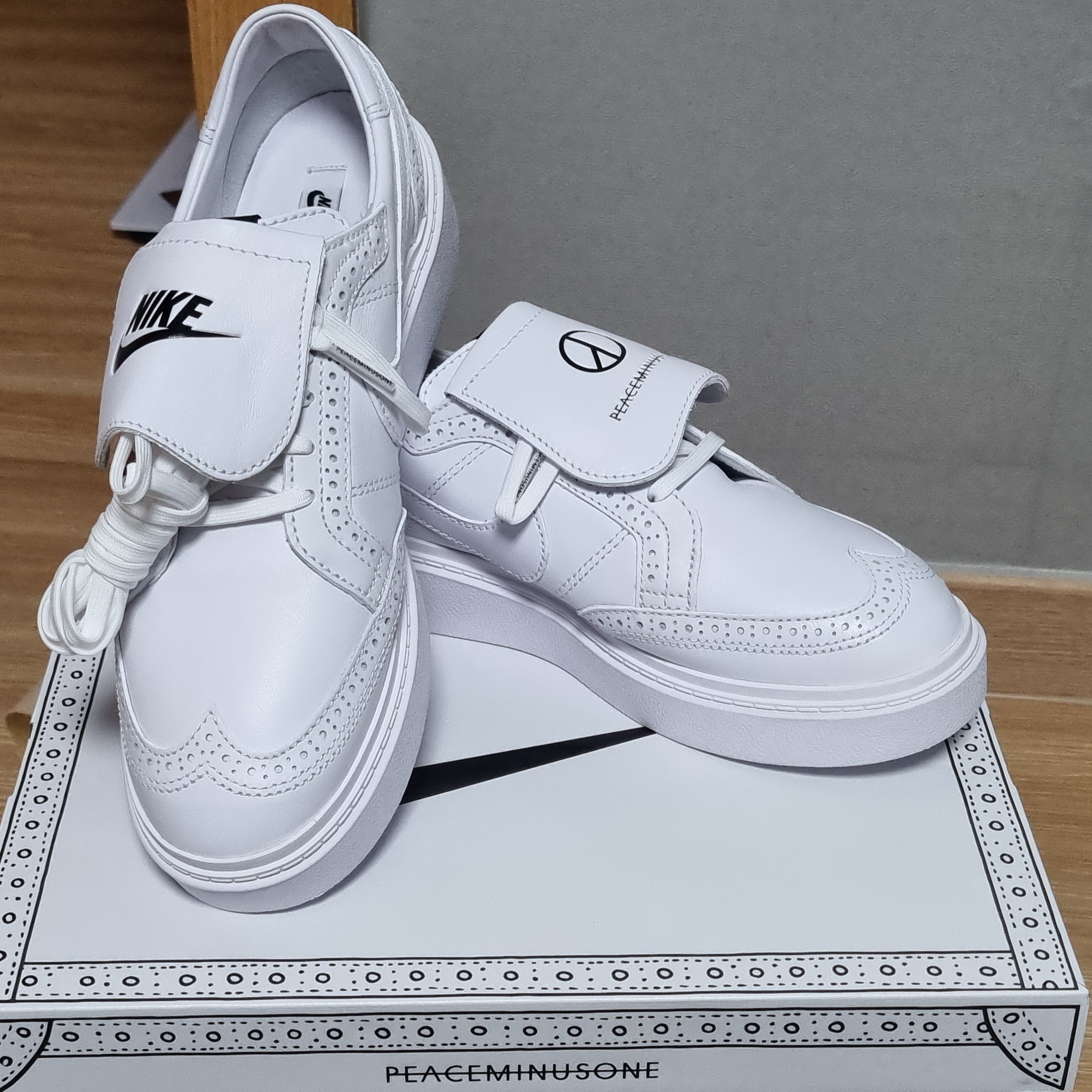 Nike x Peaceminusone Kwondo1 White 착용 스타일