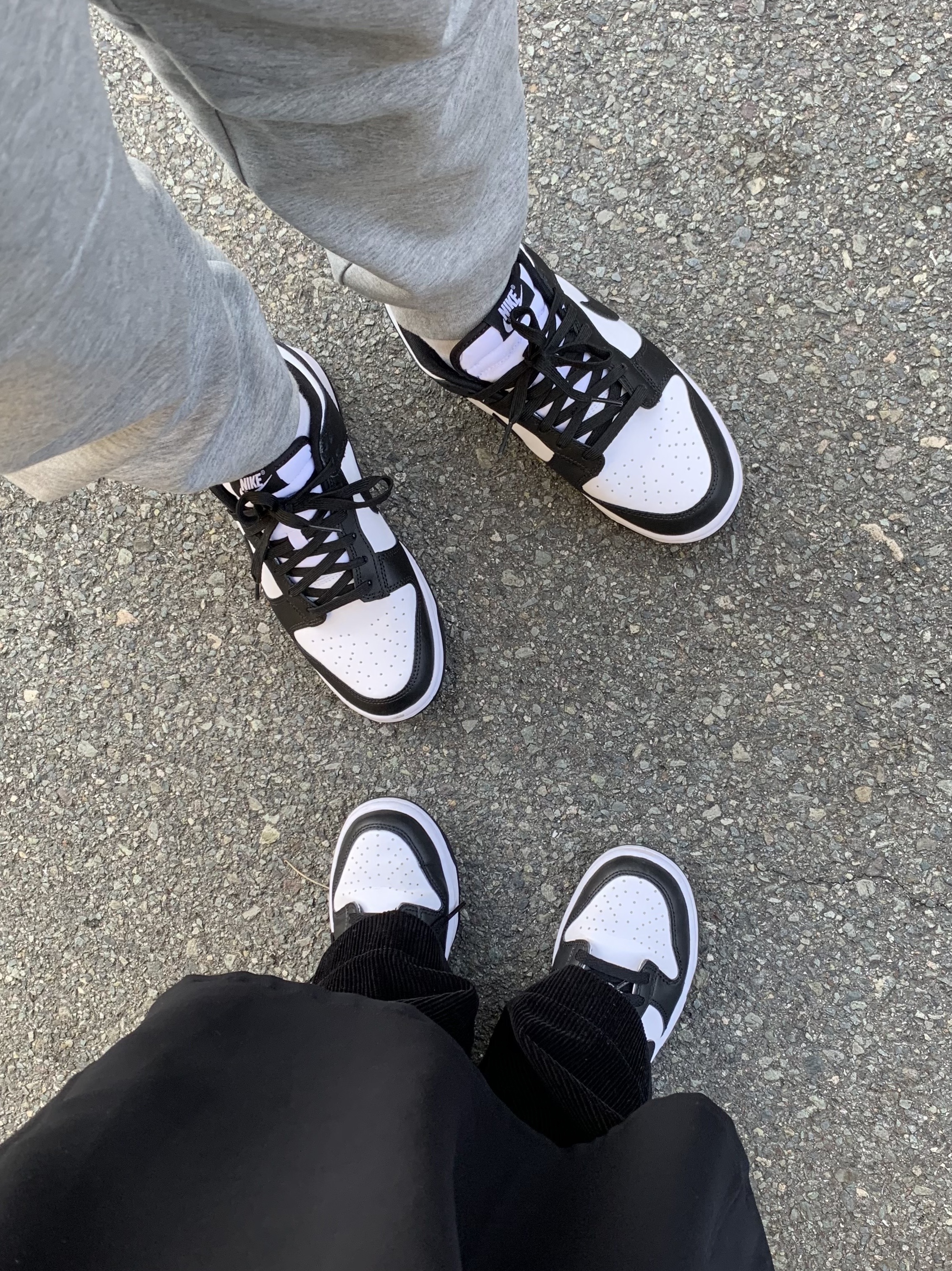 Nike Dunk Low Retro Black, (GS) Nike Dunk Low Black 착용 스타일