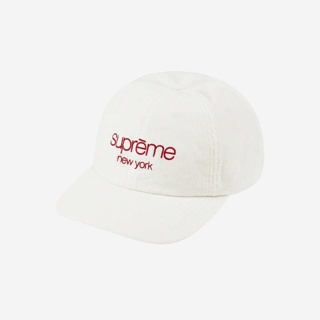 Supreme Gore-Tex Corduroy Classic Logo 6-Panel White - 21FW 상세 이미지 1