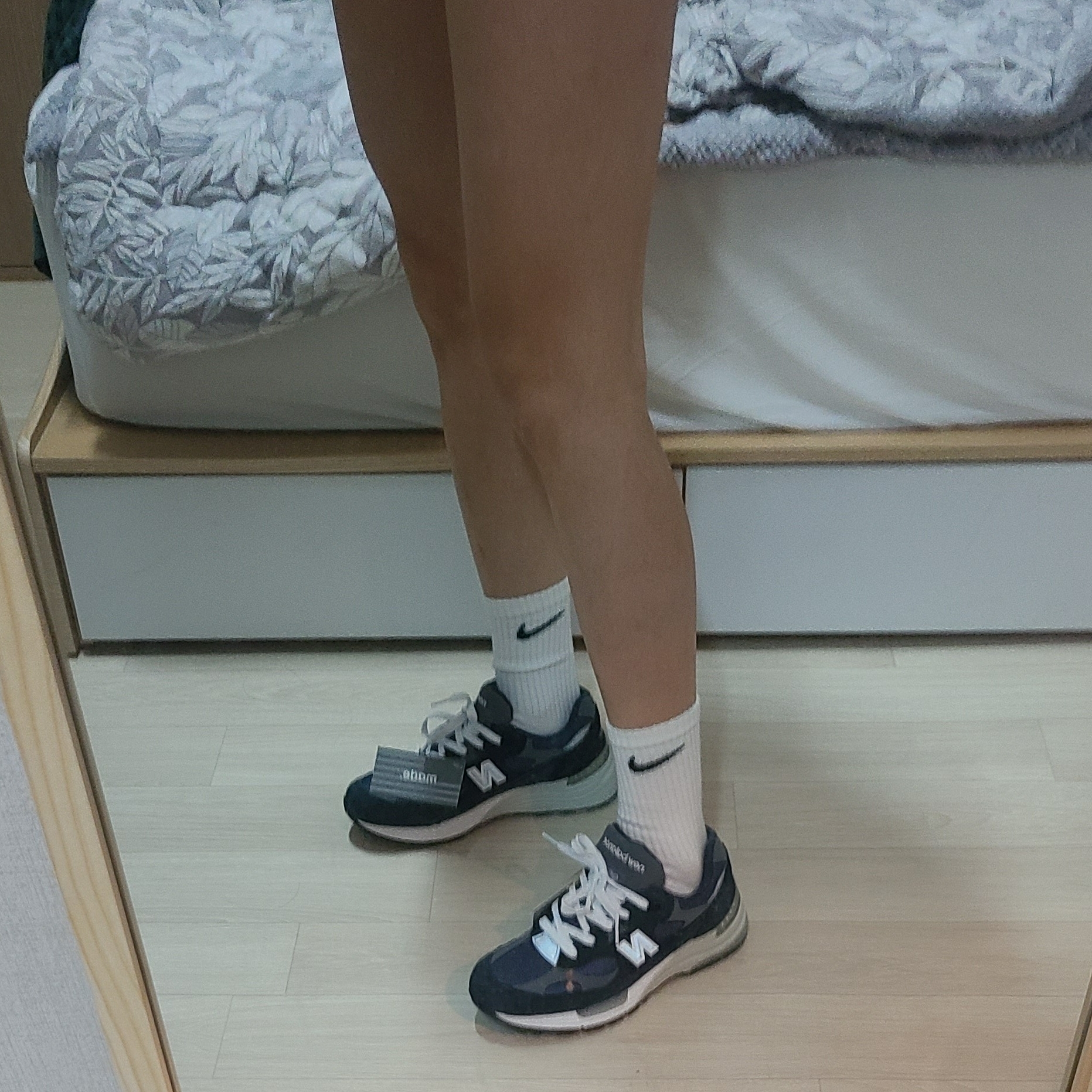 New Balance 992 Made in USA Navy μ°©μ© μ€νμΌ