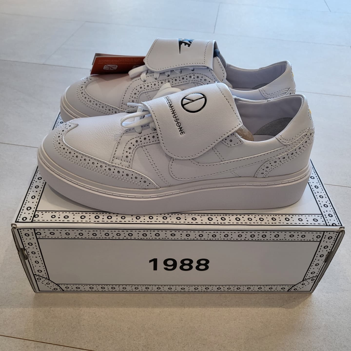 Nike x Peaceminusone Kwondo1 White 착용 스타일 - 2