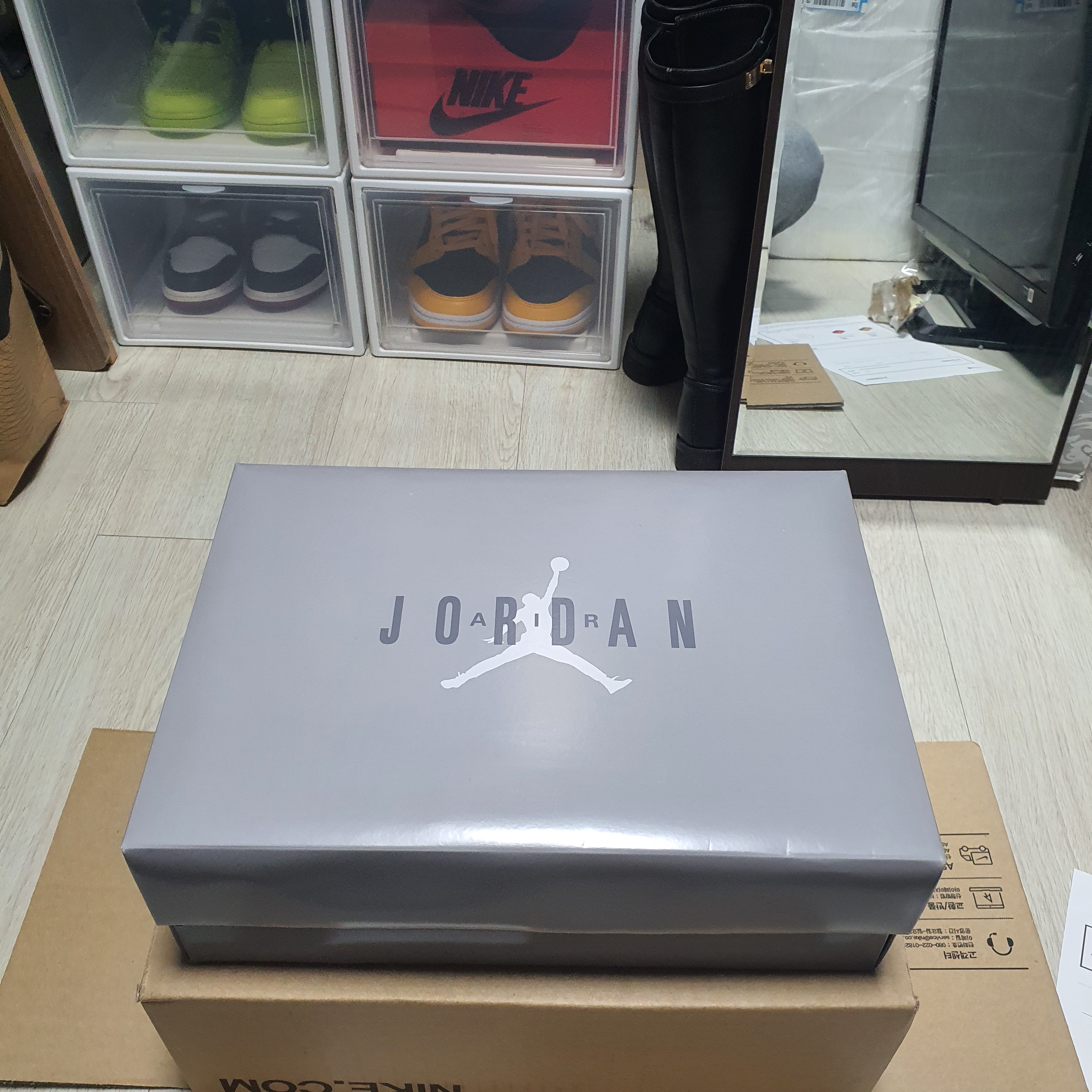 Jordan 11 Retro Cool Grey 2021, Nike Dunk Low Retro Championship Goldenrod 착용 스타일 - 2