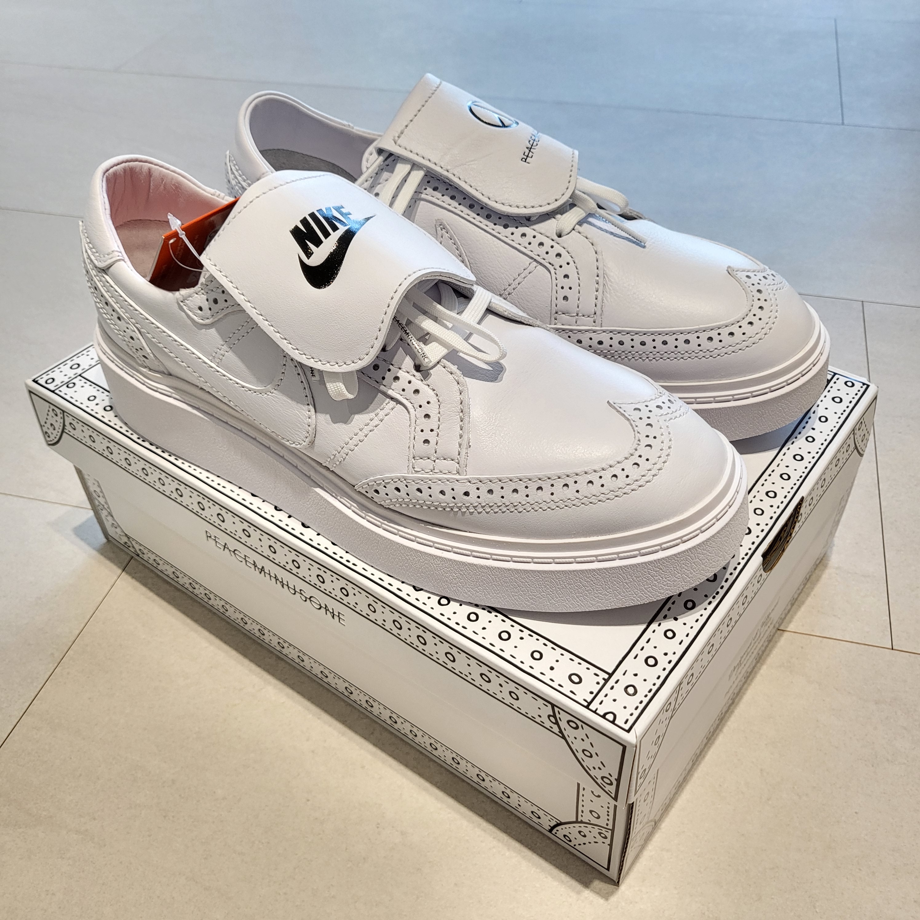 Nike x Peaceminusone Kwondo1 White 착용 스타일 - 1