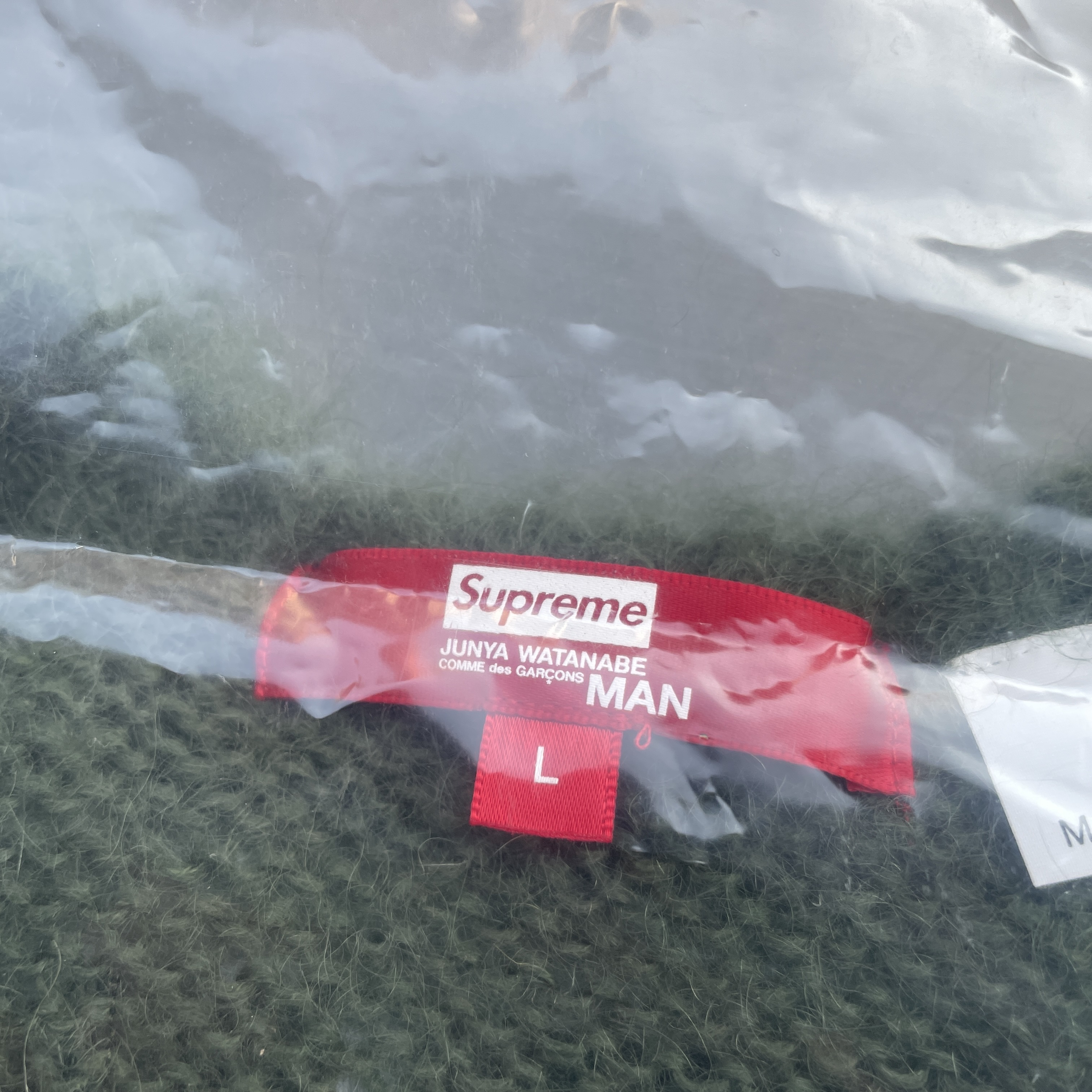Supreme x Comme des Garcons Junya Watanabe Man Brushed Camo Sweater Olive - 21FW 착용 스타일 - 5