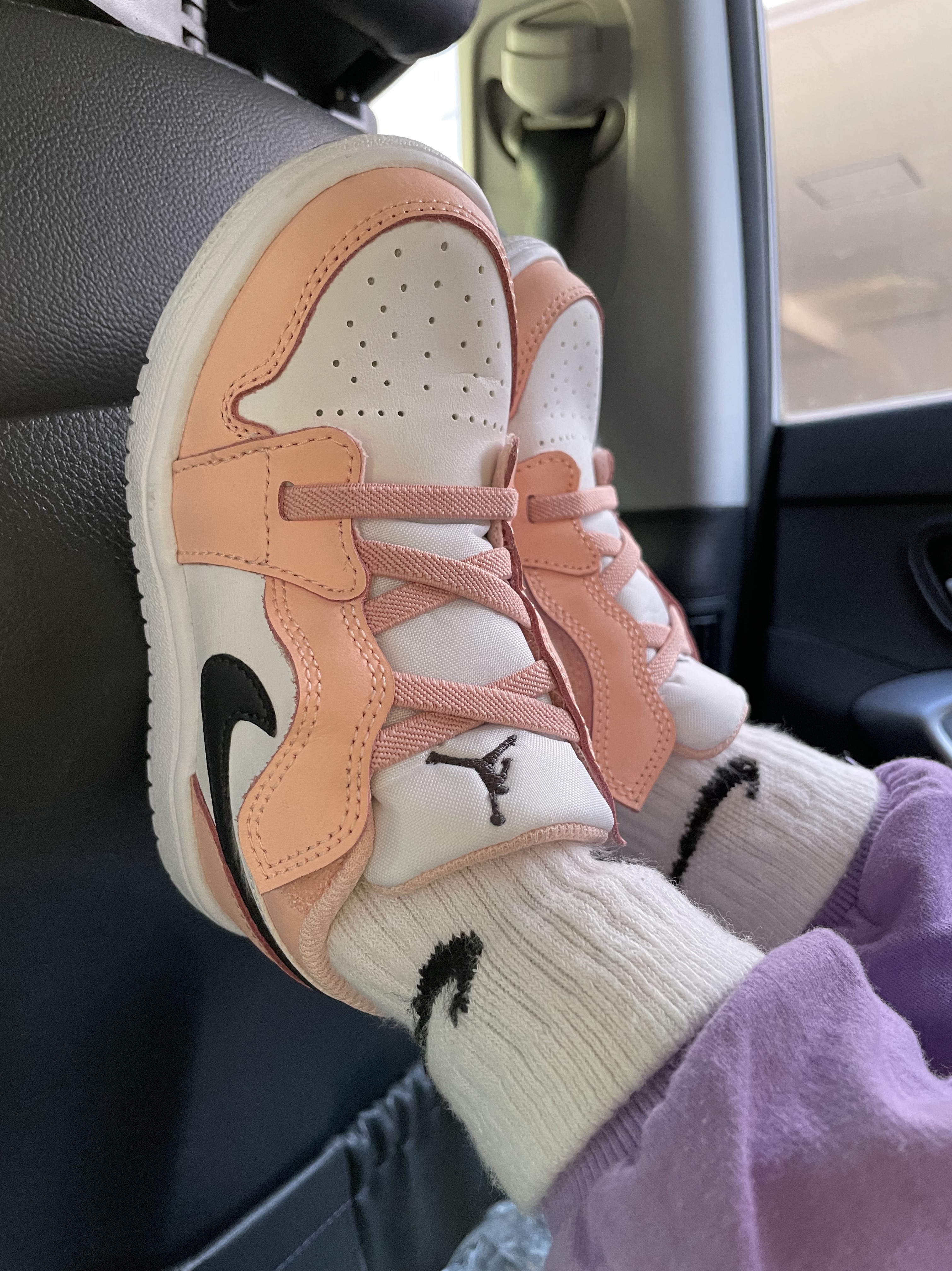 (TD) Jordan 1 Low Alt Arctic Orange, (PS) Jordan 1 Low Alt Light Arctic Pink 착용 스타일 - 4