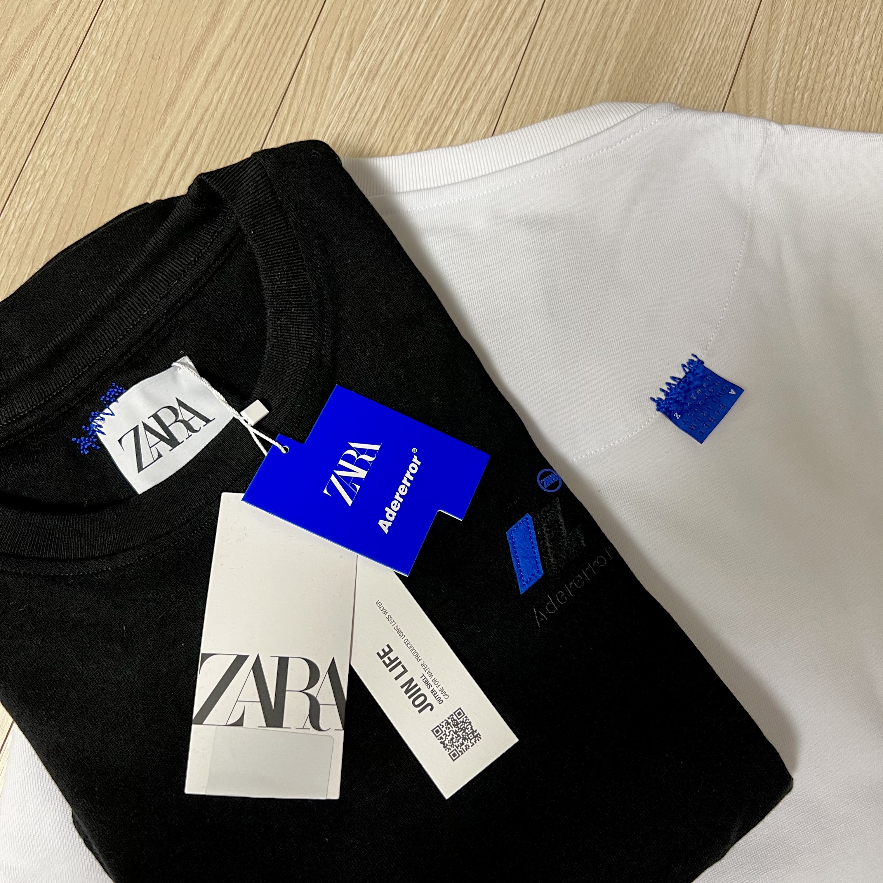 Zara x Ader Error Puffer Jacket Black, Zara x Ader Error Oversize Sweatshirt Grey 착용 스타일 - 2