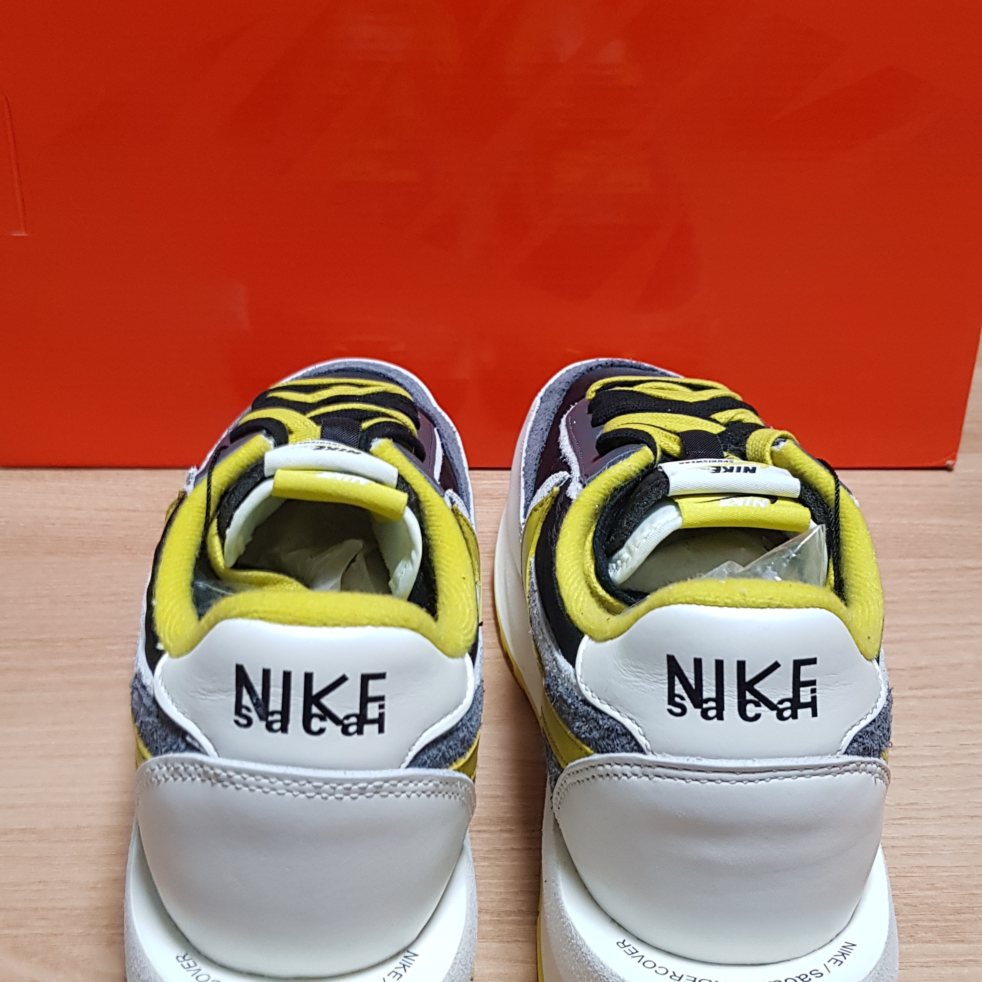 Nike x Sacai x Undercover LDWaffle Black Bright Citron 착용 스타일 - 3
