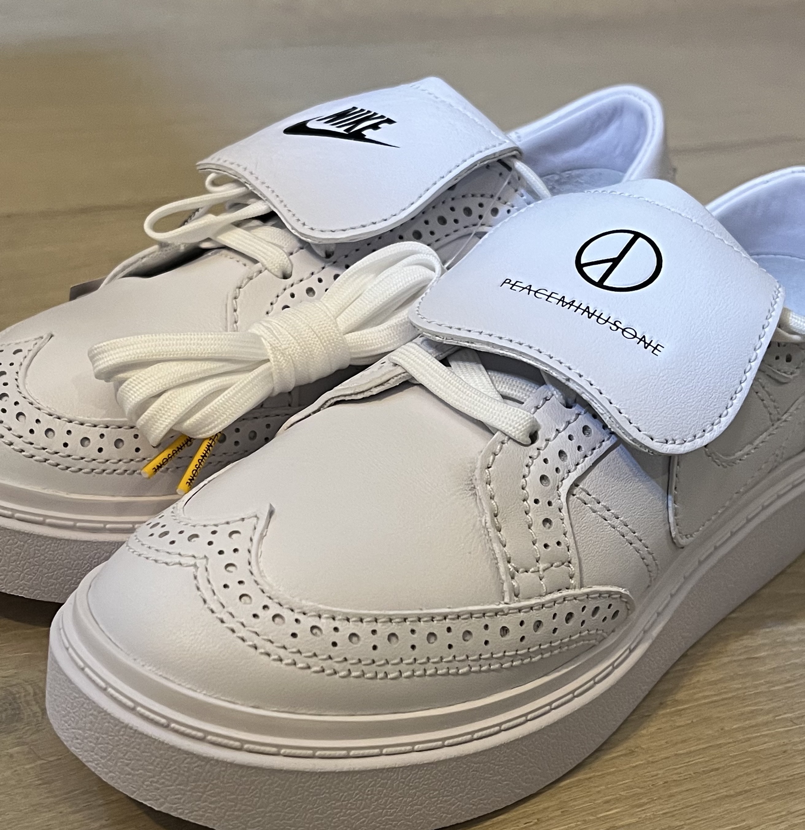 Nike x Peaceminusone Kwondo1 White 착용 스타일