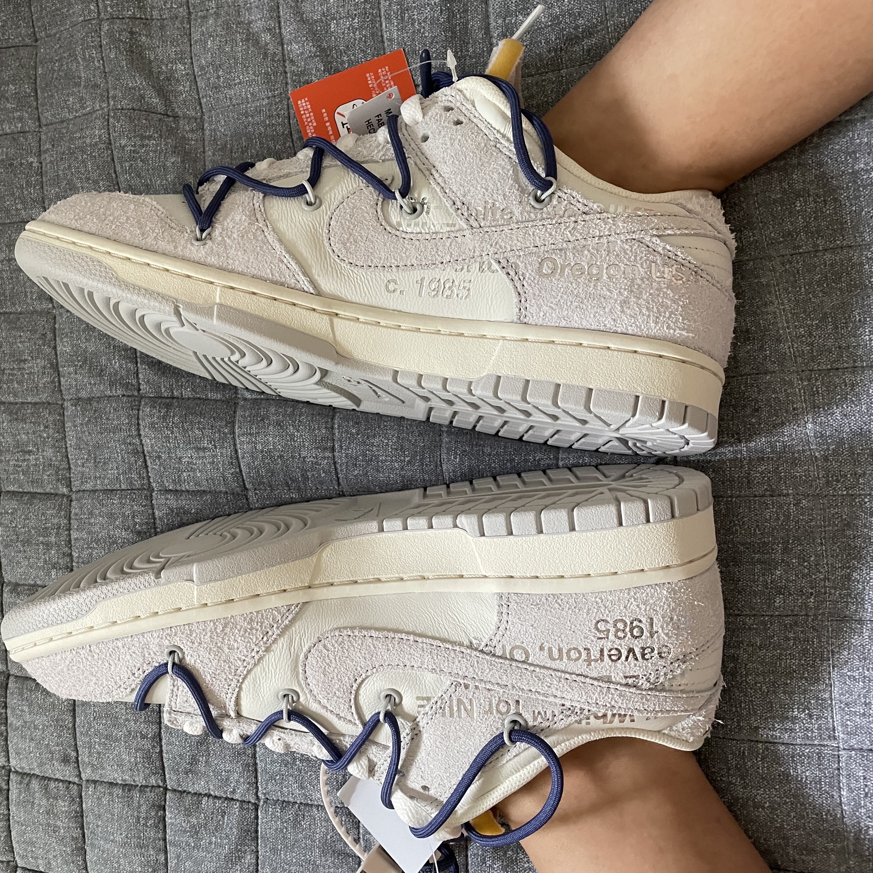 Nike x Off-White Dunk Low The 50 - Lot 18 착용 스타일