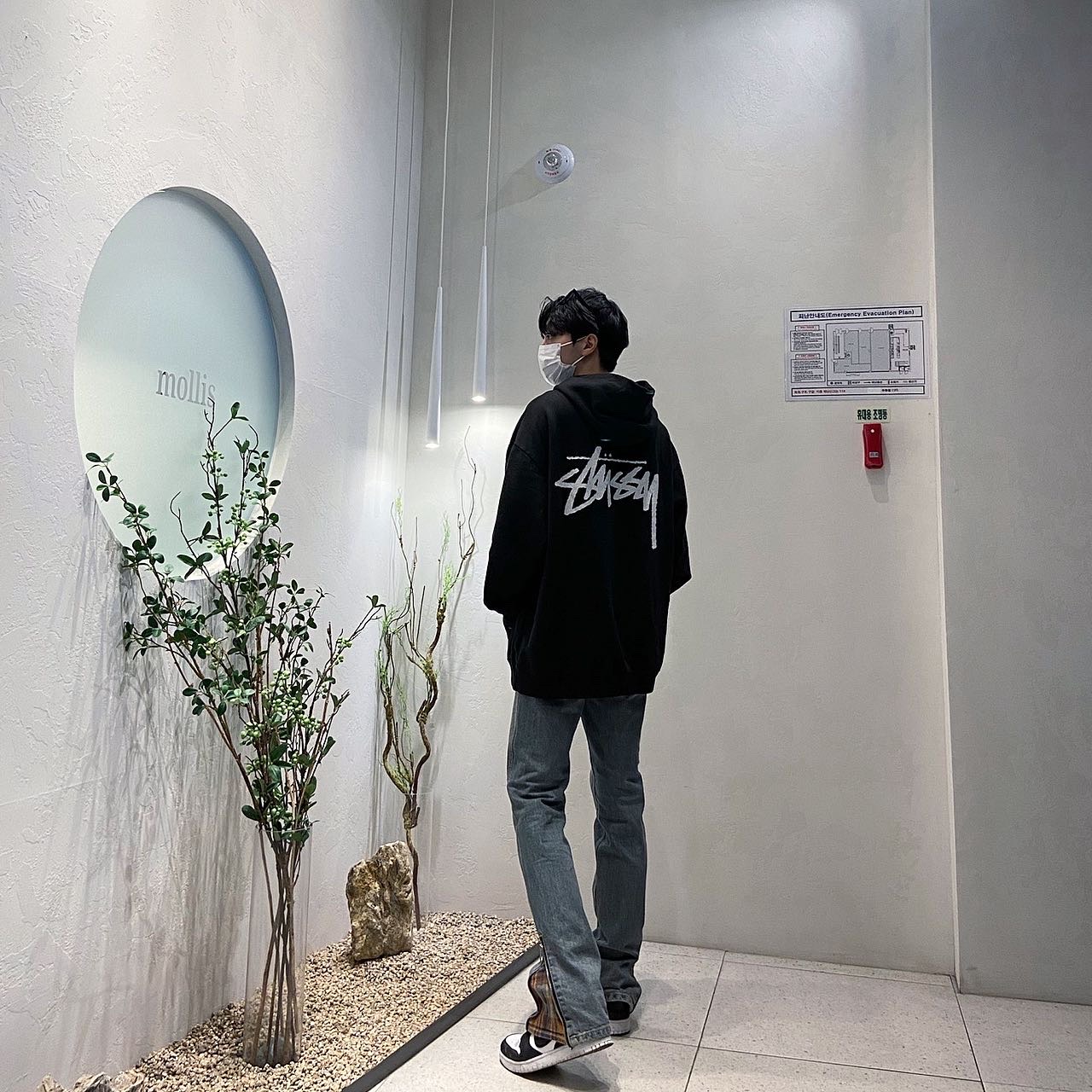 Nike x Ambush Dunk High Black 착용 스타일