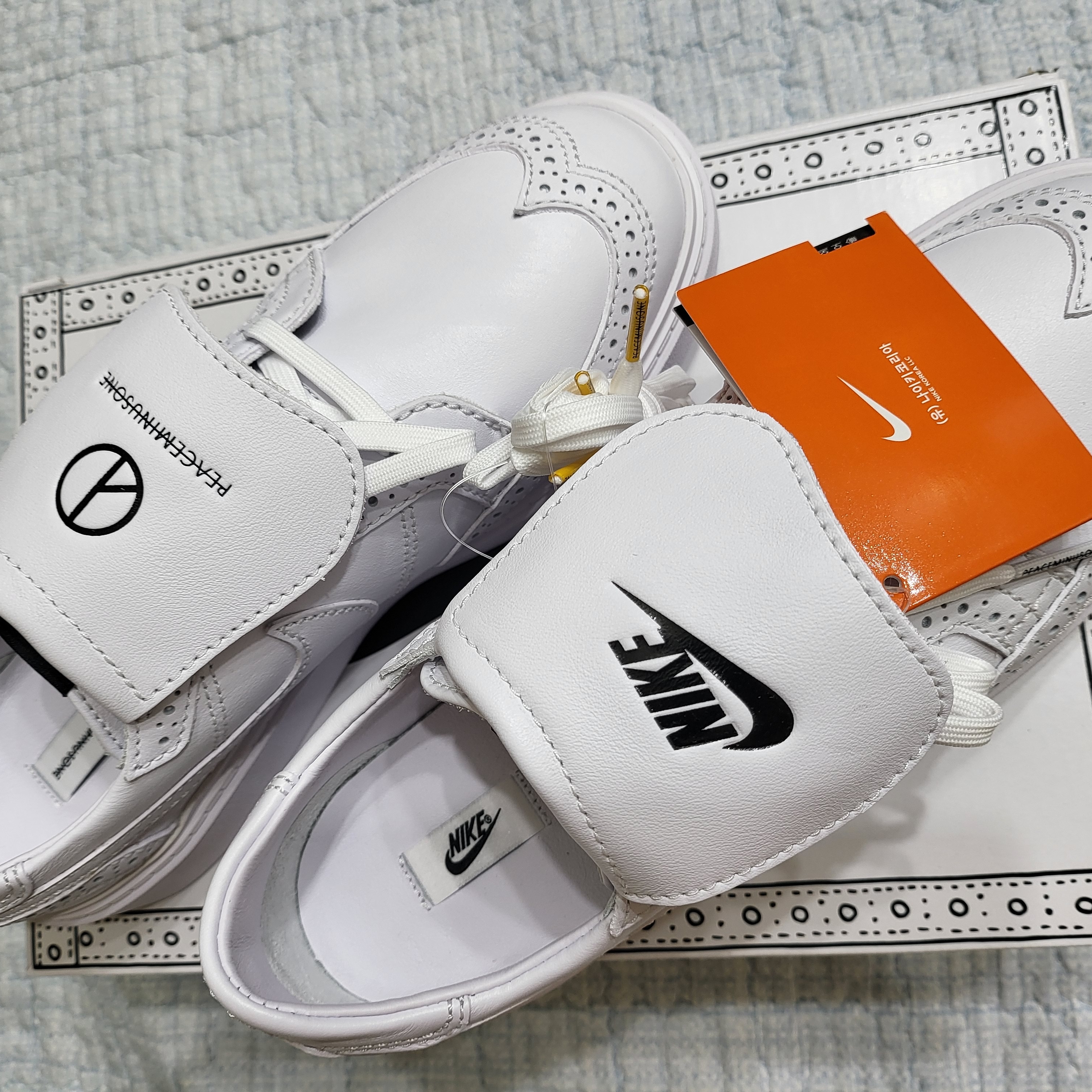 Nike x Peaceminusone Kwondo1 White 착용 스타일