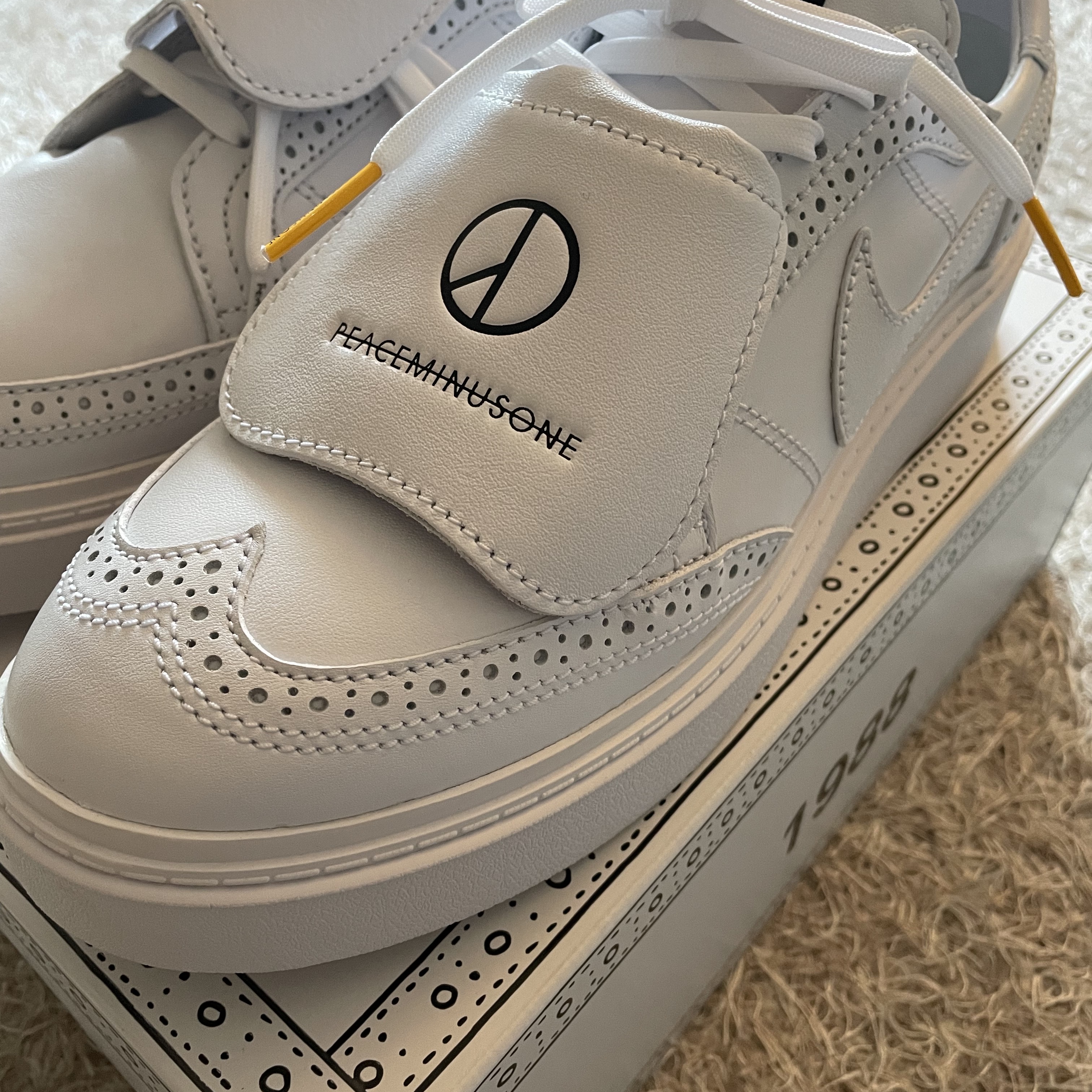 Nike x Peaceminusone Kwondo1 White 착용 스타일 - 2