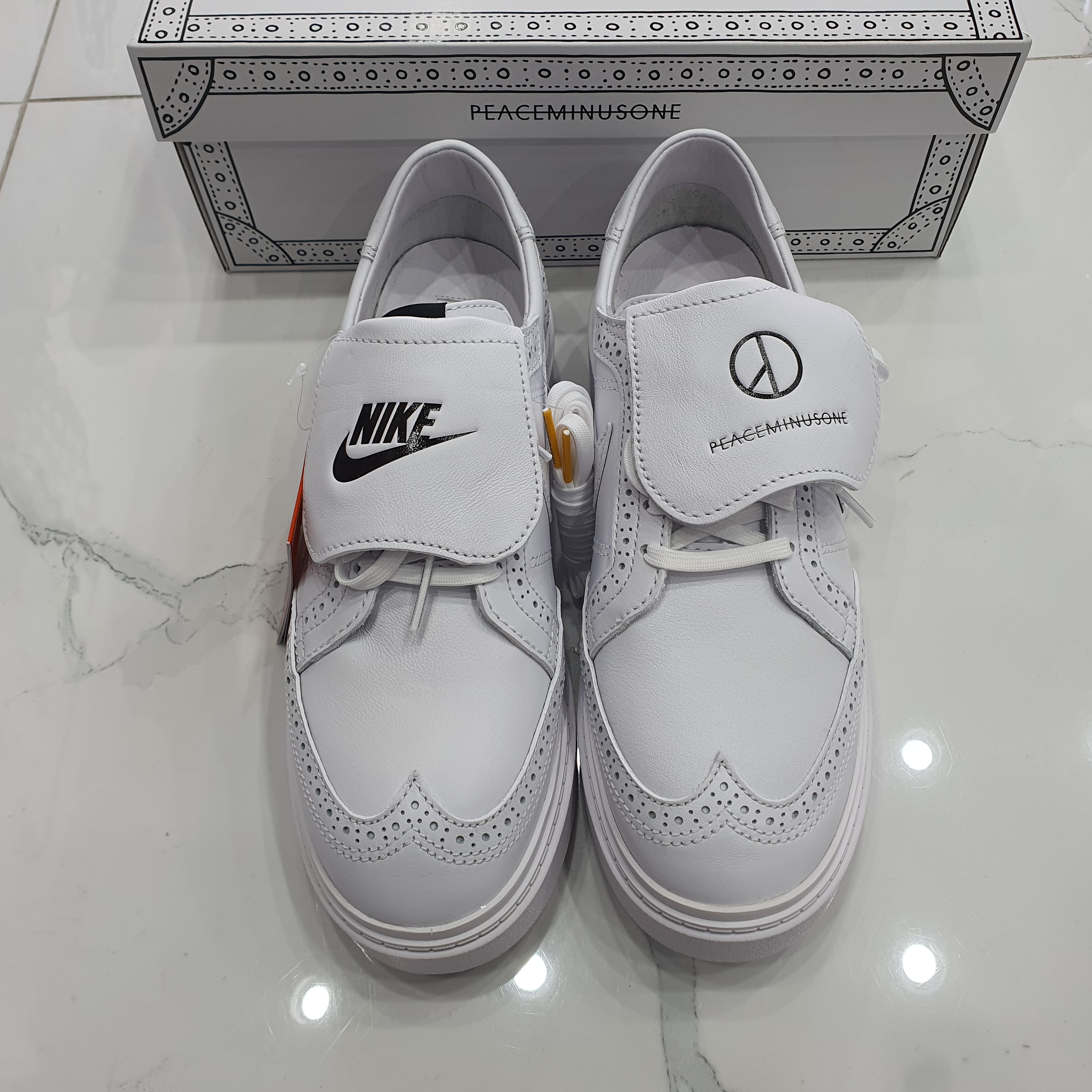 Nike x Peaceminusone Kwondo1 White 착용 스타일 - 2