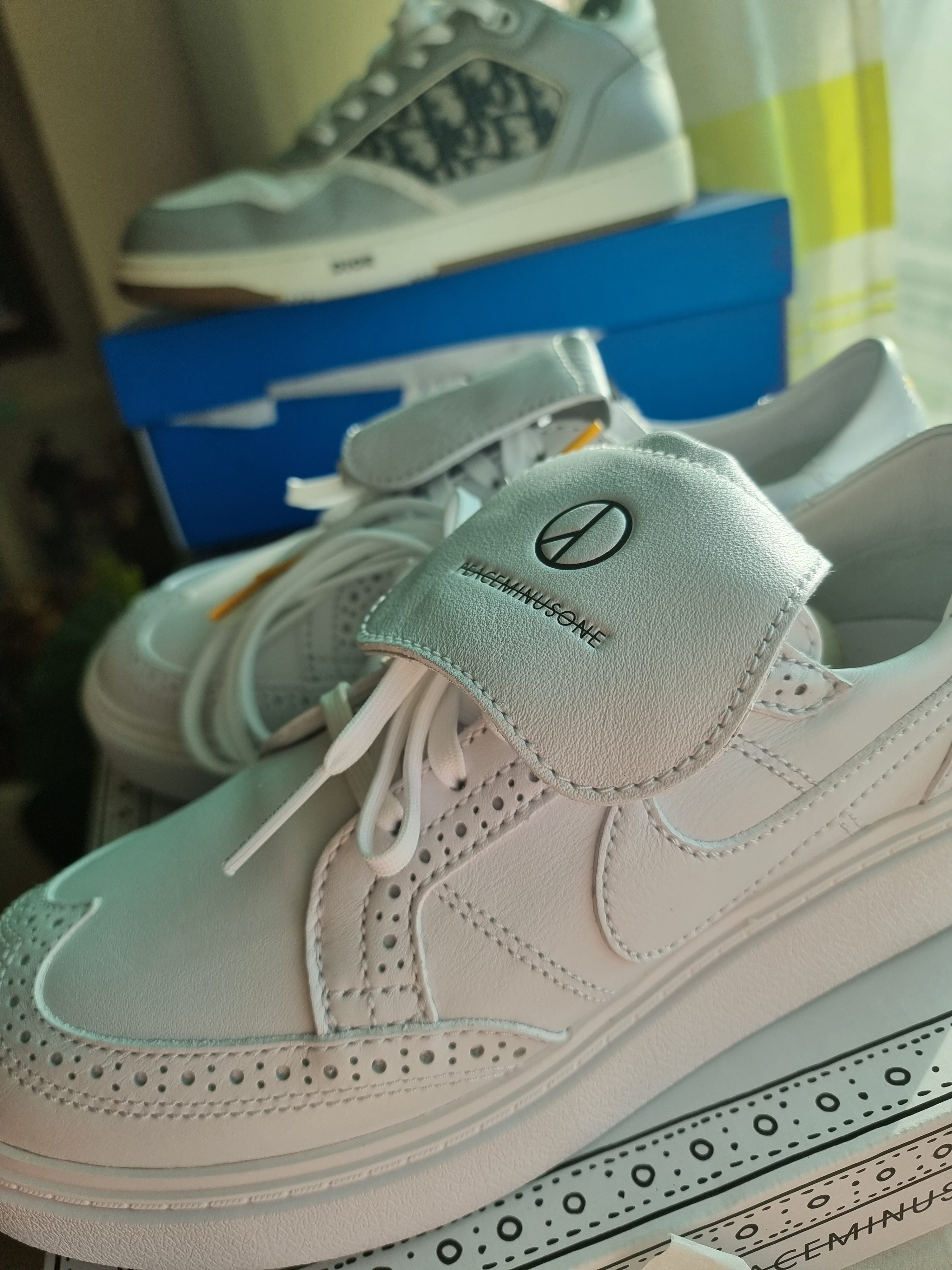 Nike x Peaceminusone Kwondo1 White 착용 스타일