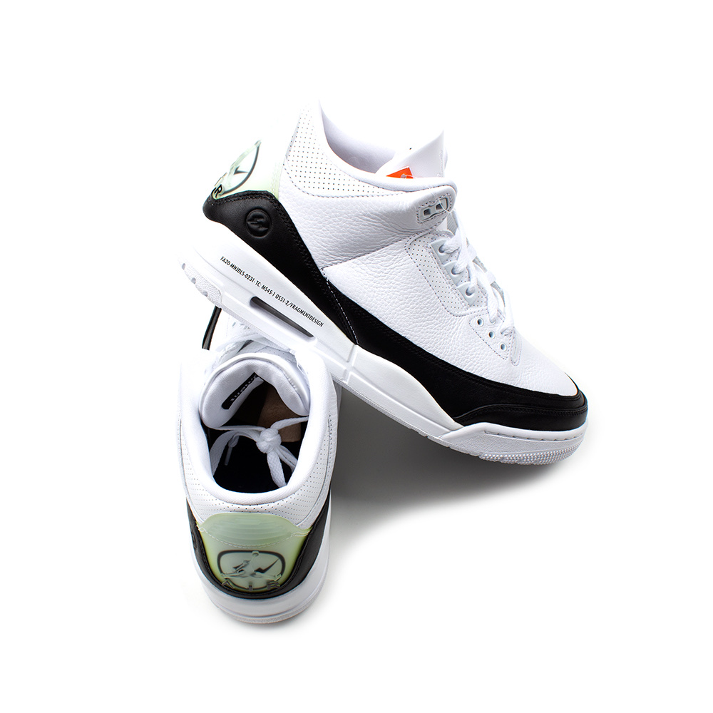 Jordan 3 x Fragment Retro SP White Black 착용 스타일 - 1