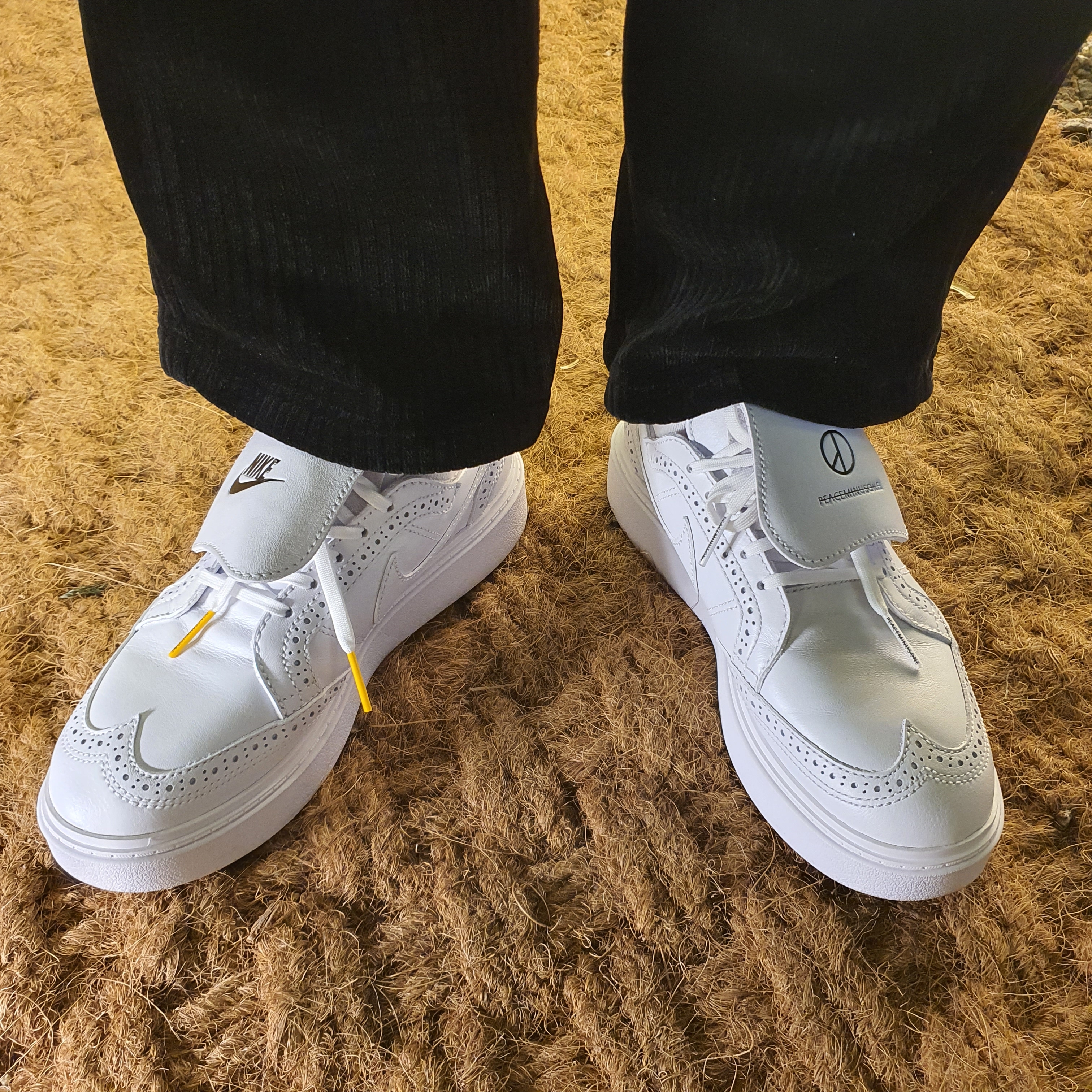 Nike x Peaceminusone Kwondo1 White 착용 스타일