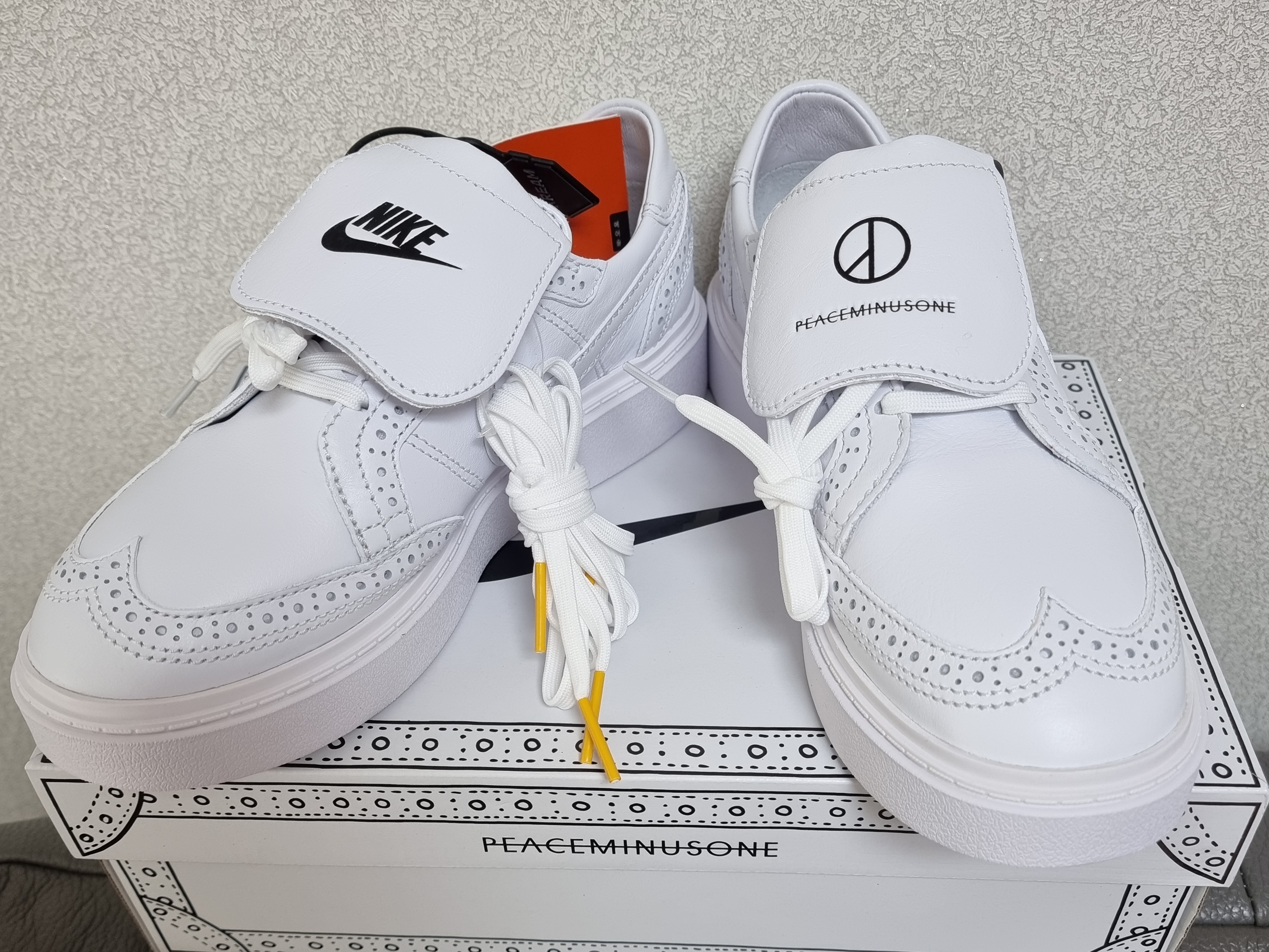 Nike x Peaceminusone Kwondo1 White 착용 스타일 - 2