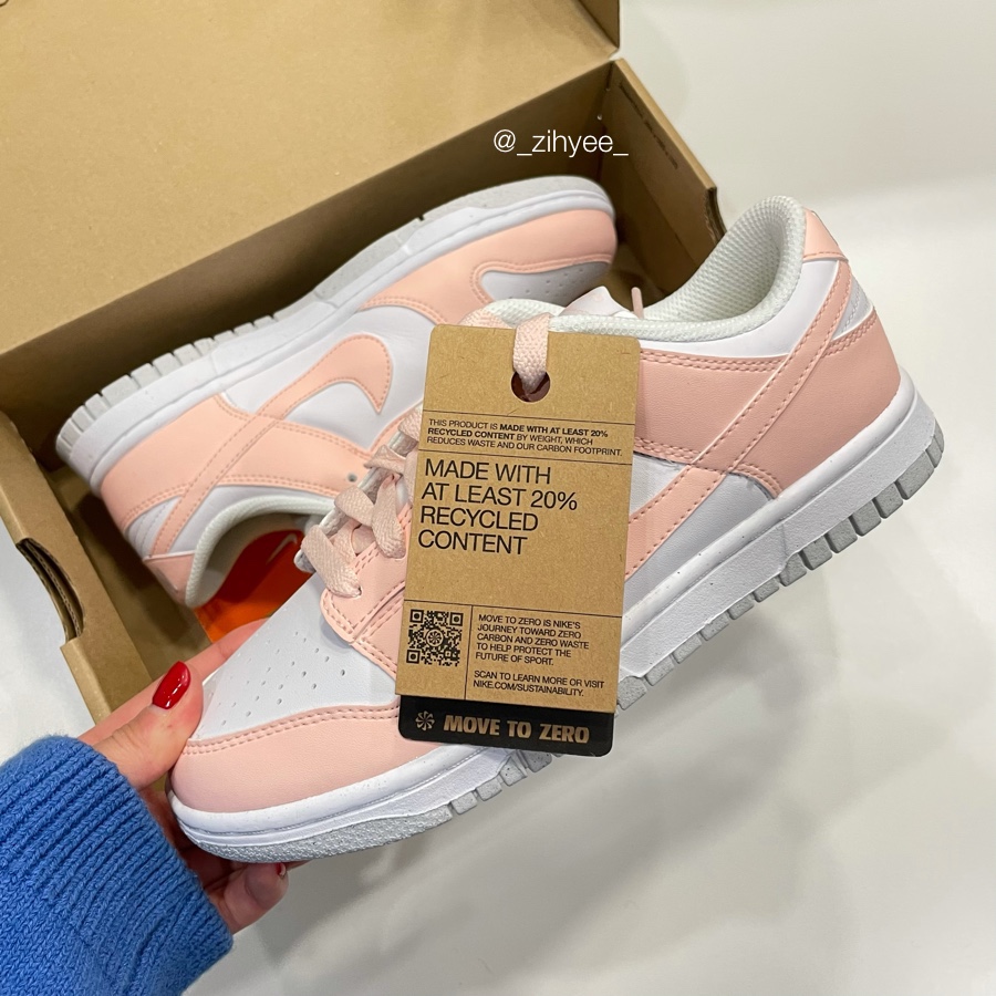(W) Nike Dunk Low Next Nature Pale Coral 착용 스타일 - 1