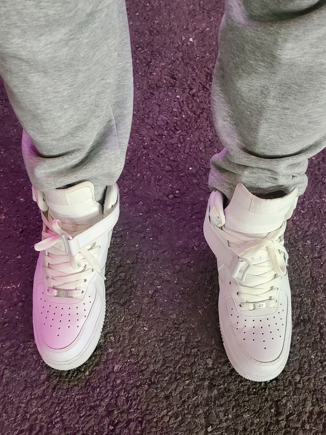 Nike Air Force 1 Mid '07 White 착용 스타일