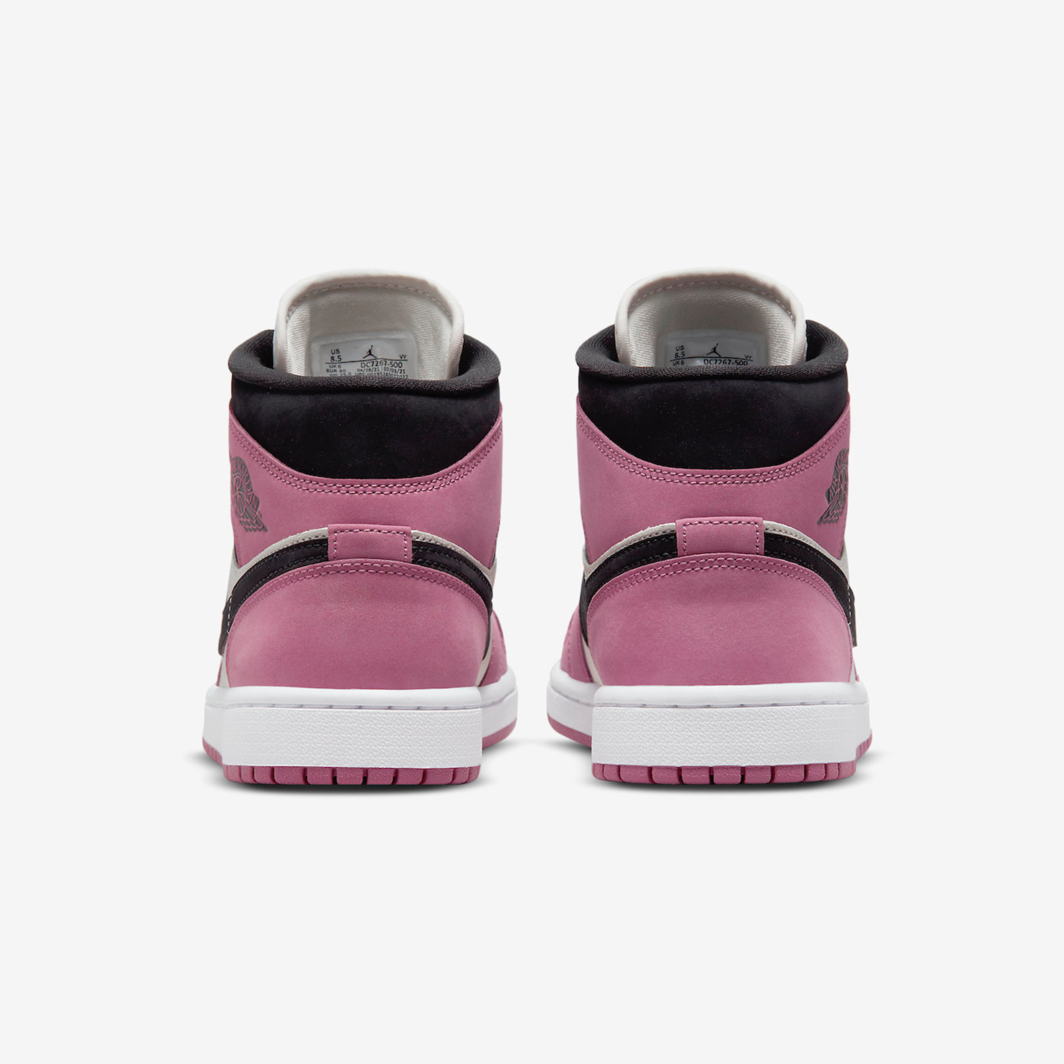 (W) Jordan 1 Mid SE Light Mulberry 착용 스타일 - 5