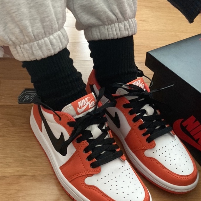 (W) Jordan 1 Low OG Starfish 착용 스타일 - 2