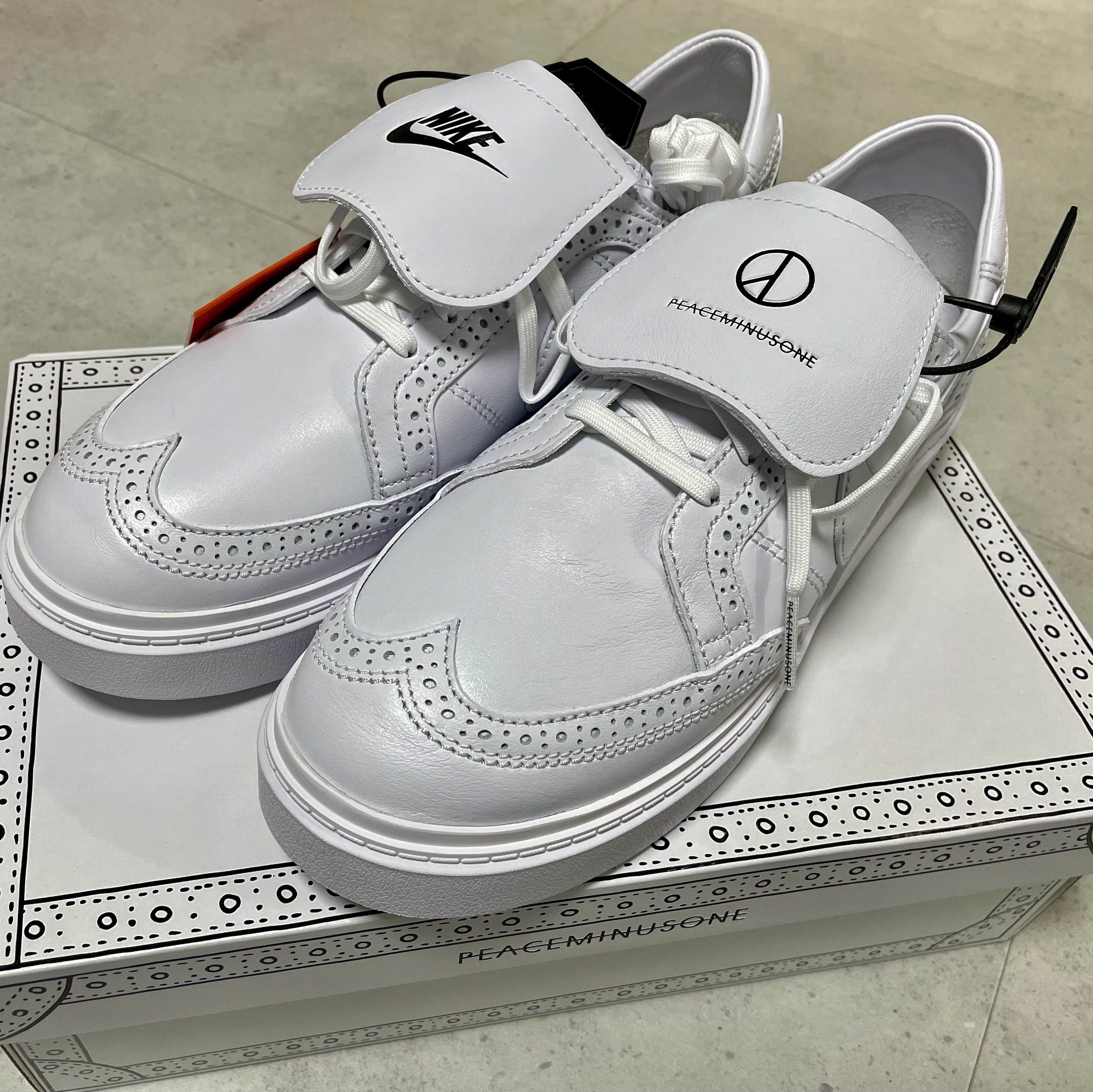 Nike x Peaceminusone Kwondo1 White 착용 스타일