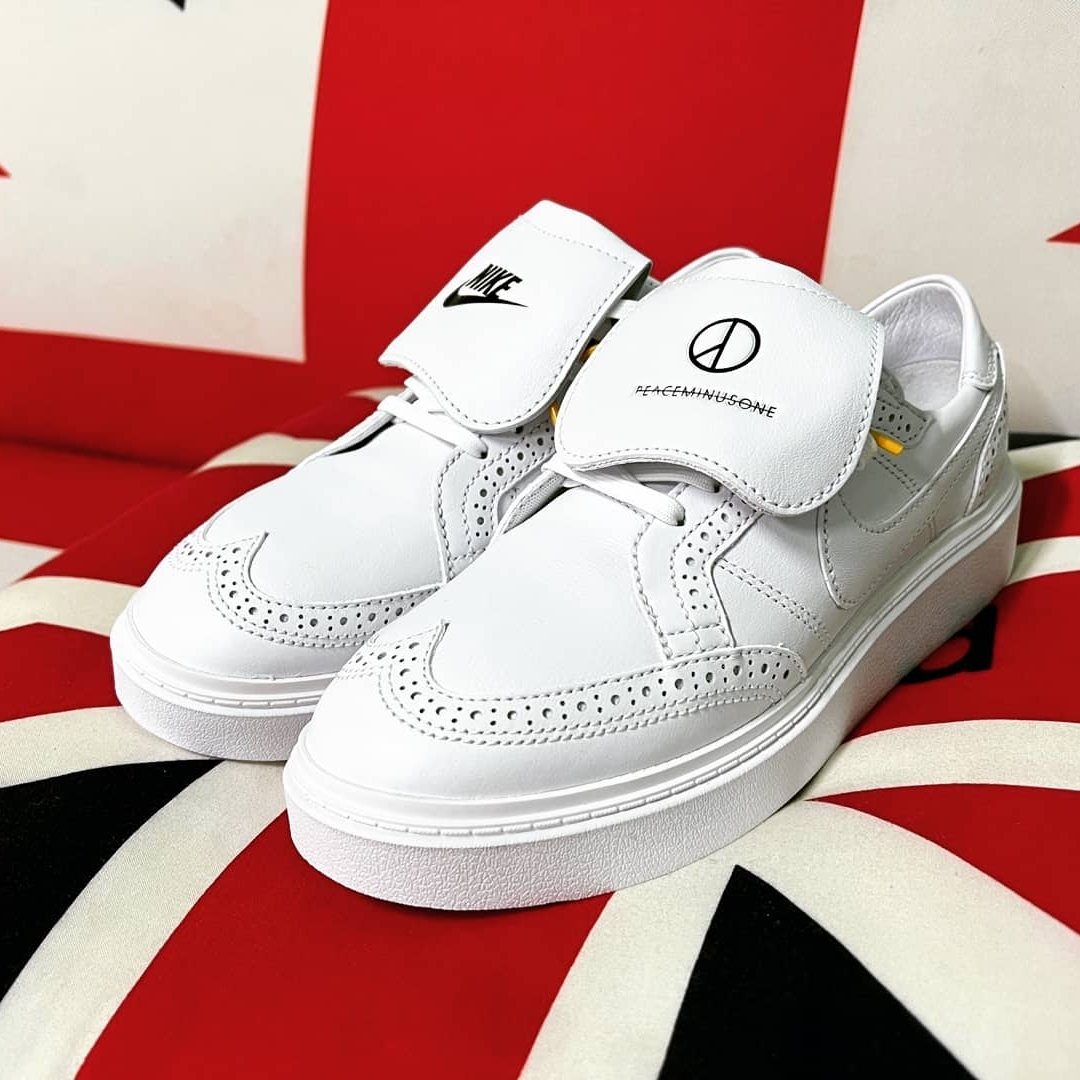 Nike x Peaceminusone Kwondo1 White 착용 스타일 - 2