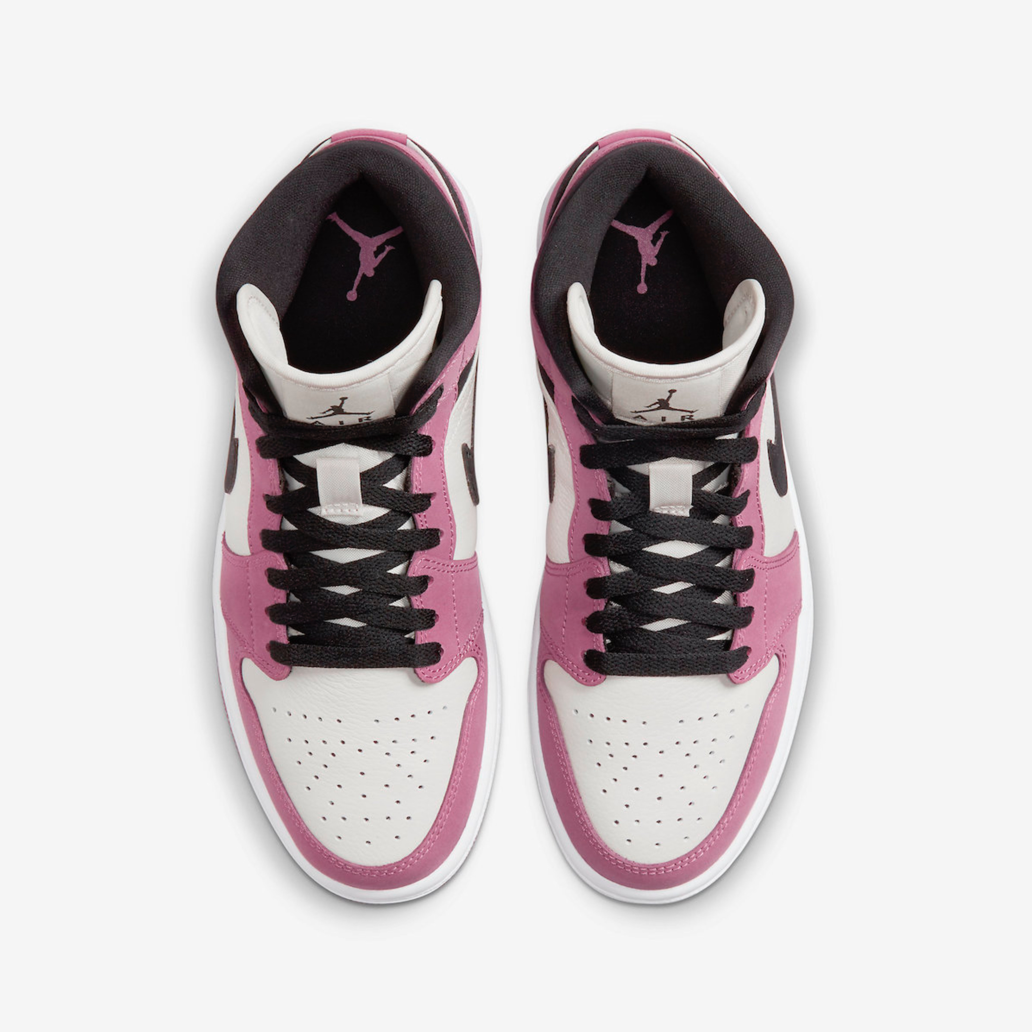 (W) Jordan 1 Mid SE Light Mulberry 착용 스타일 - 4