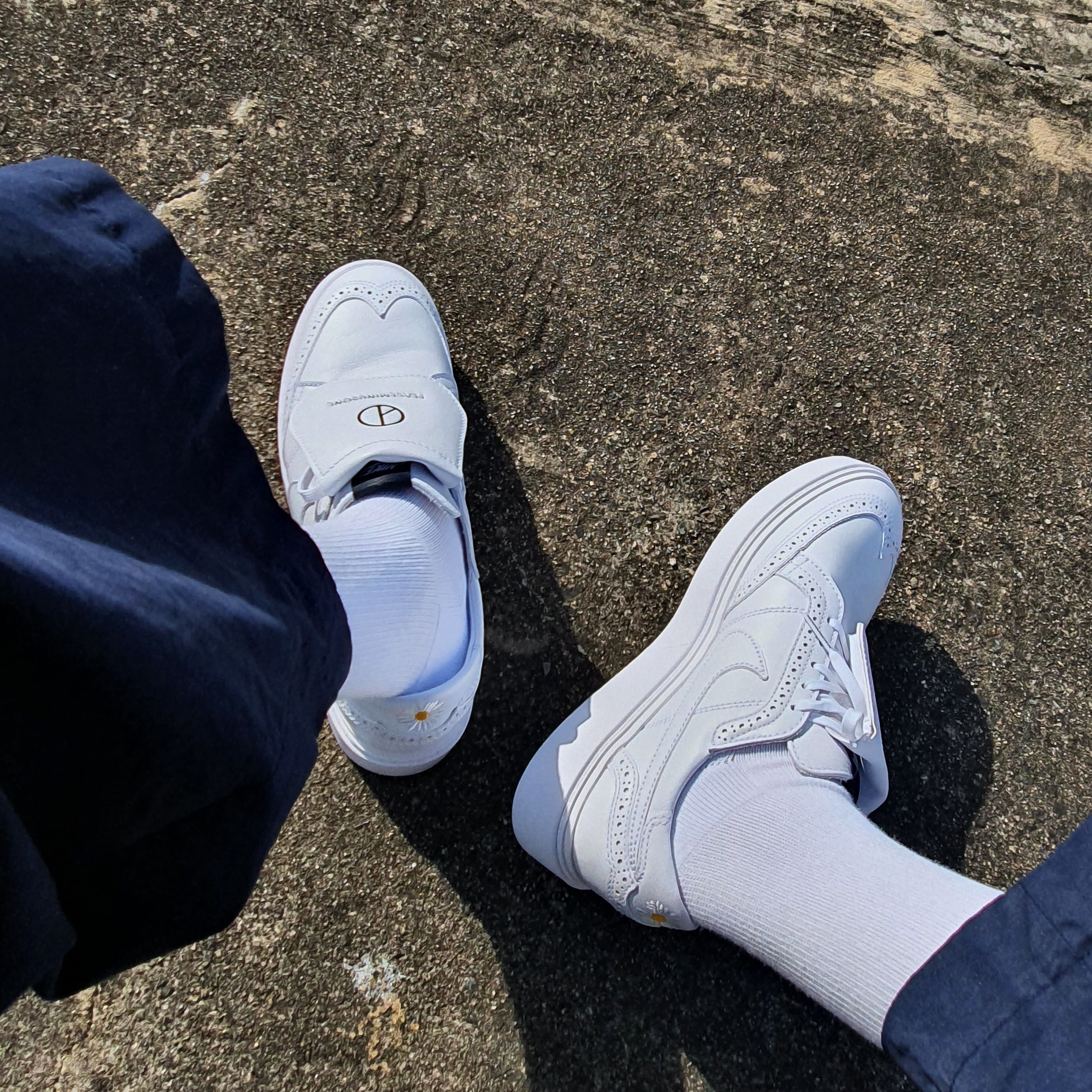 Nike x Peaceminusone Kwondo1 White 착용 스타일 - 3