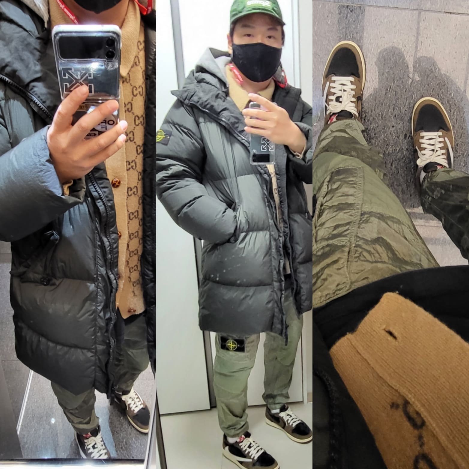 Jordan 1 x Travis Scott Retro Low OG SP Mocha 착용 스타일