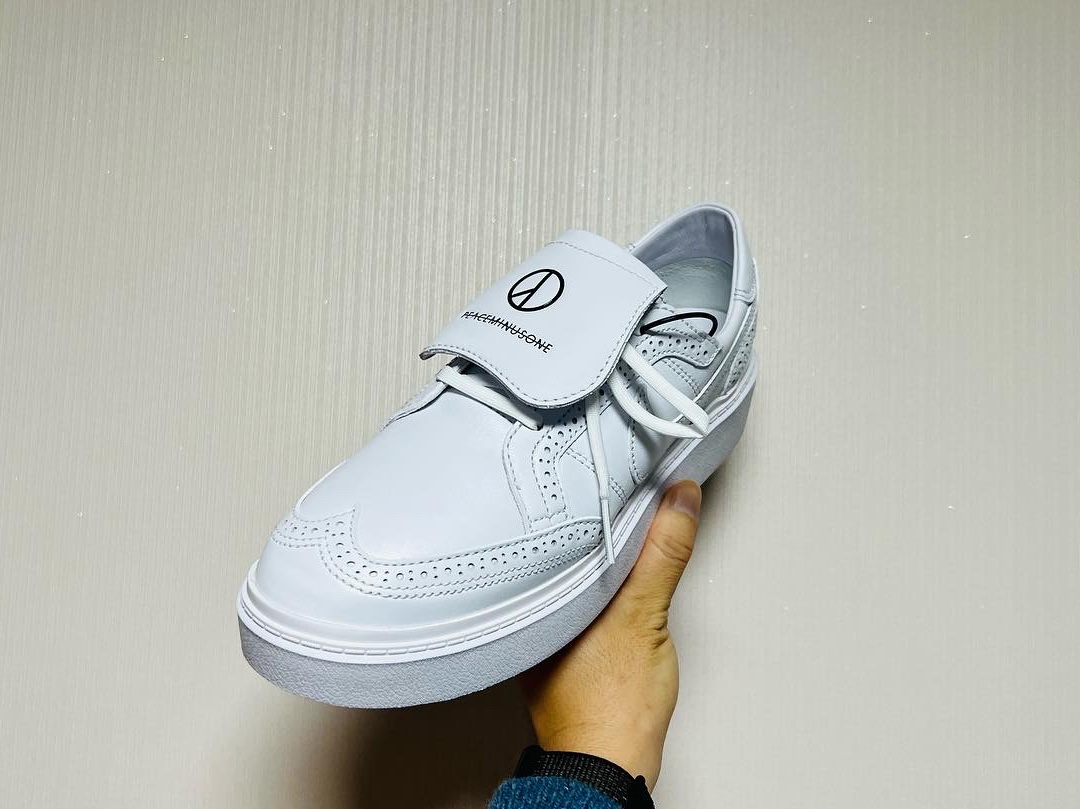 Nike x Peaceminusone Kwondo1 White 착용 스타일 - 2