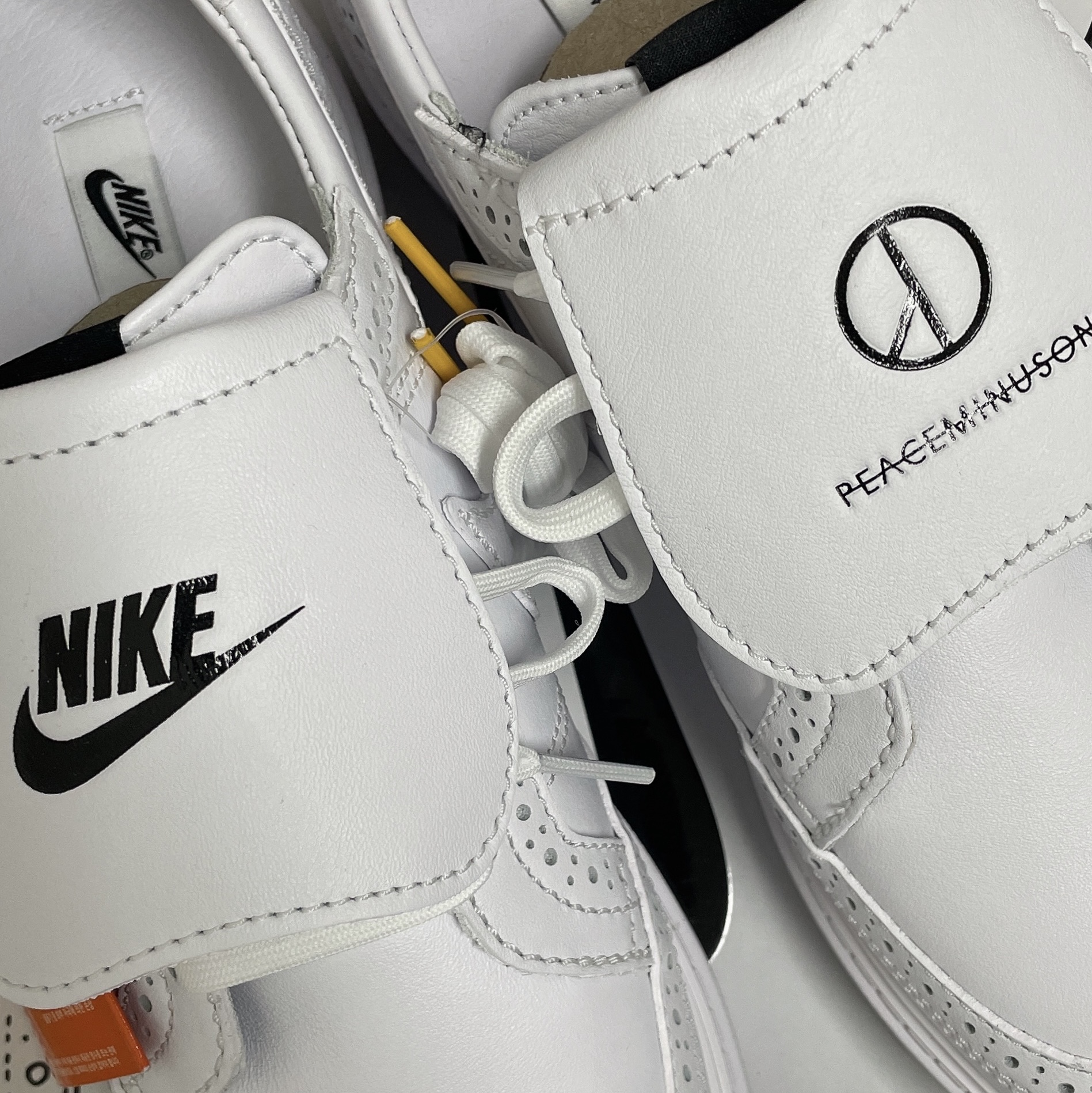 Nike x Peaceminusone Kwondo1 White 착용 스타일 - 2