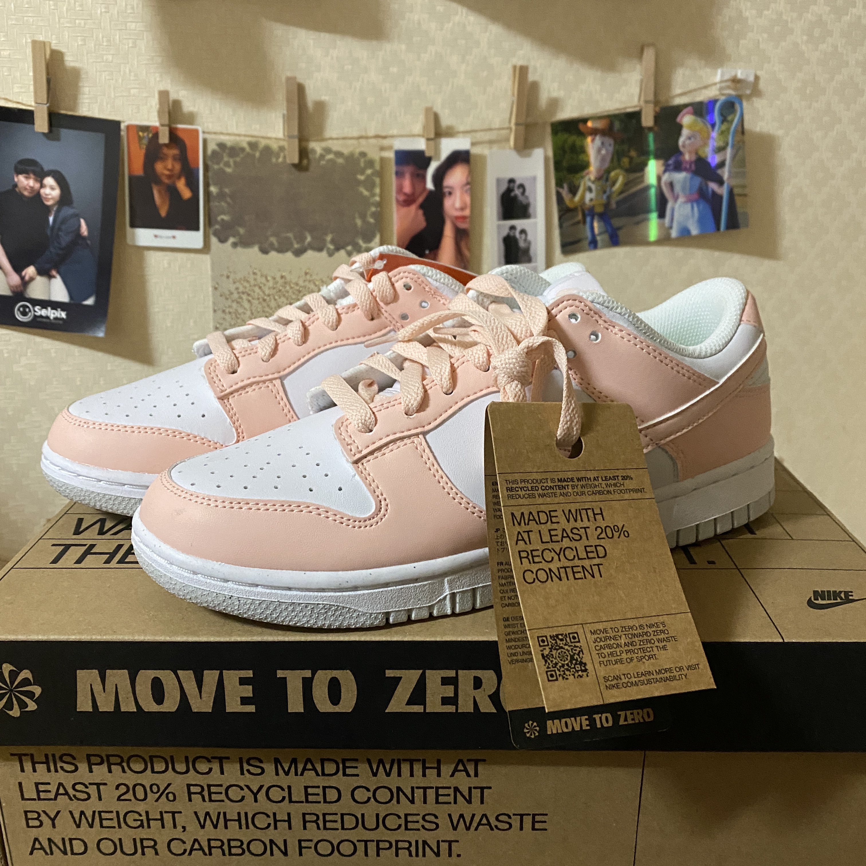 (W) Nike Dunk Low Next Nature Pale Coral 착용 스타일